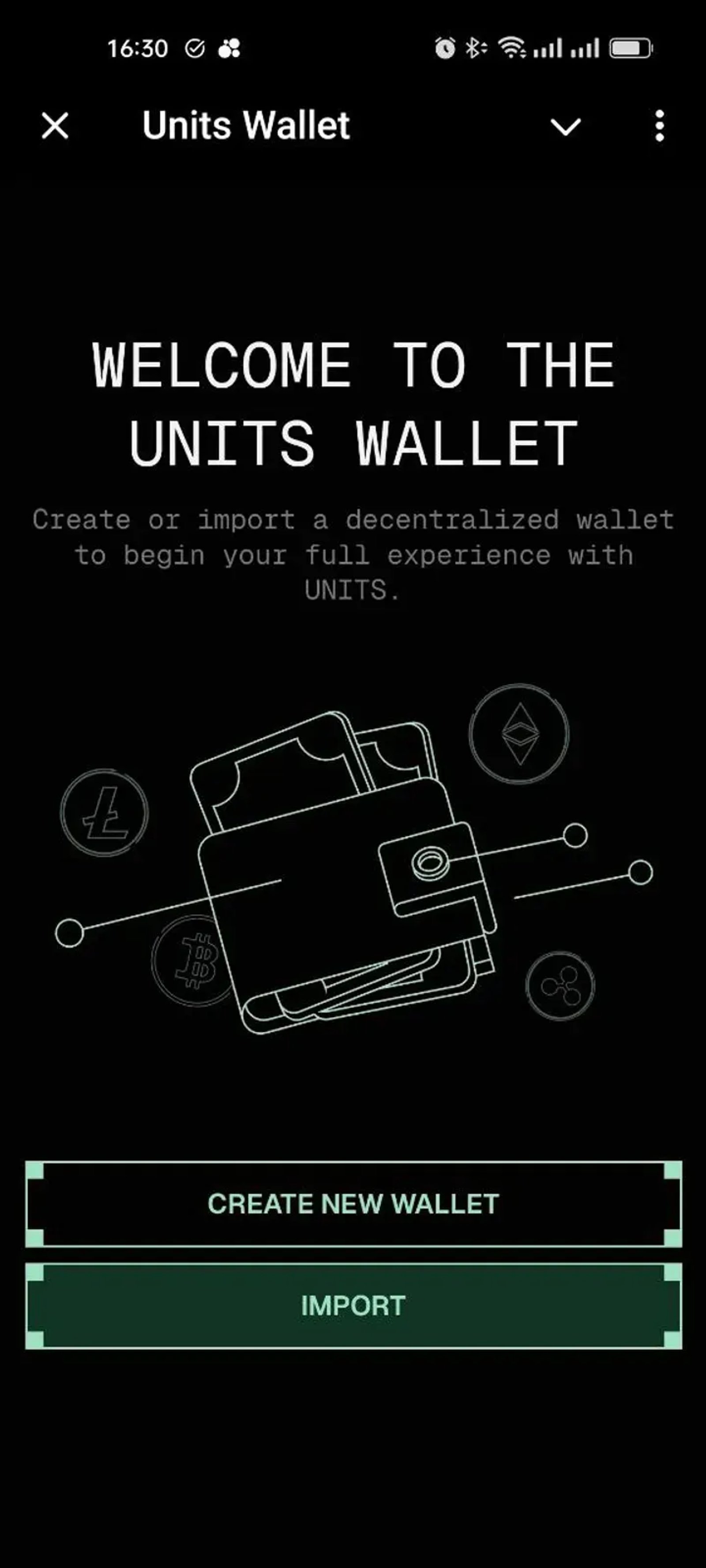 Units Wallet в Телеграм — скриншот 2