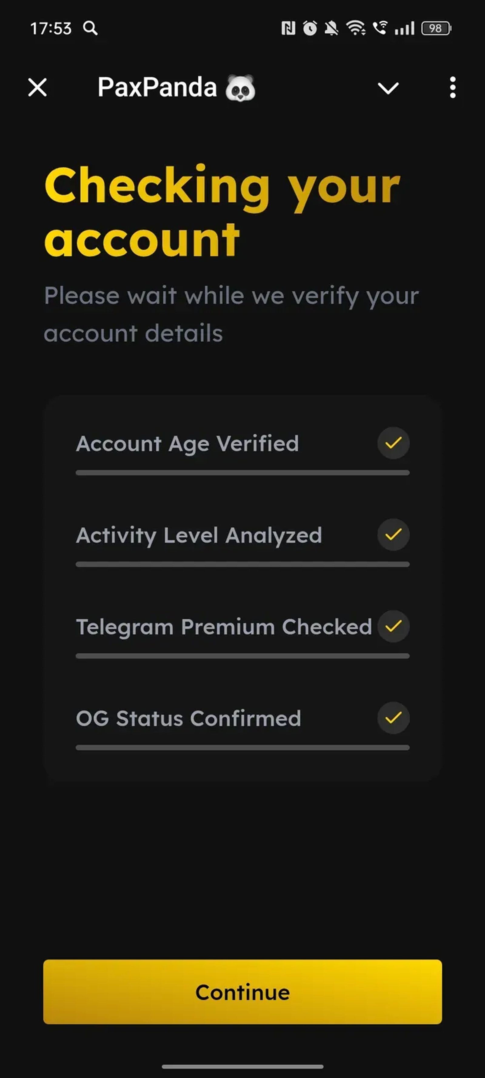 PaxPanda 🐼 Telegram Screenshot 1