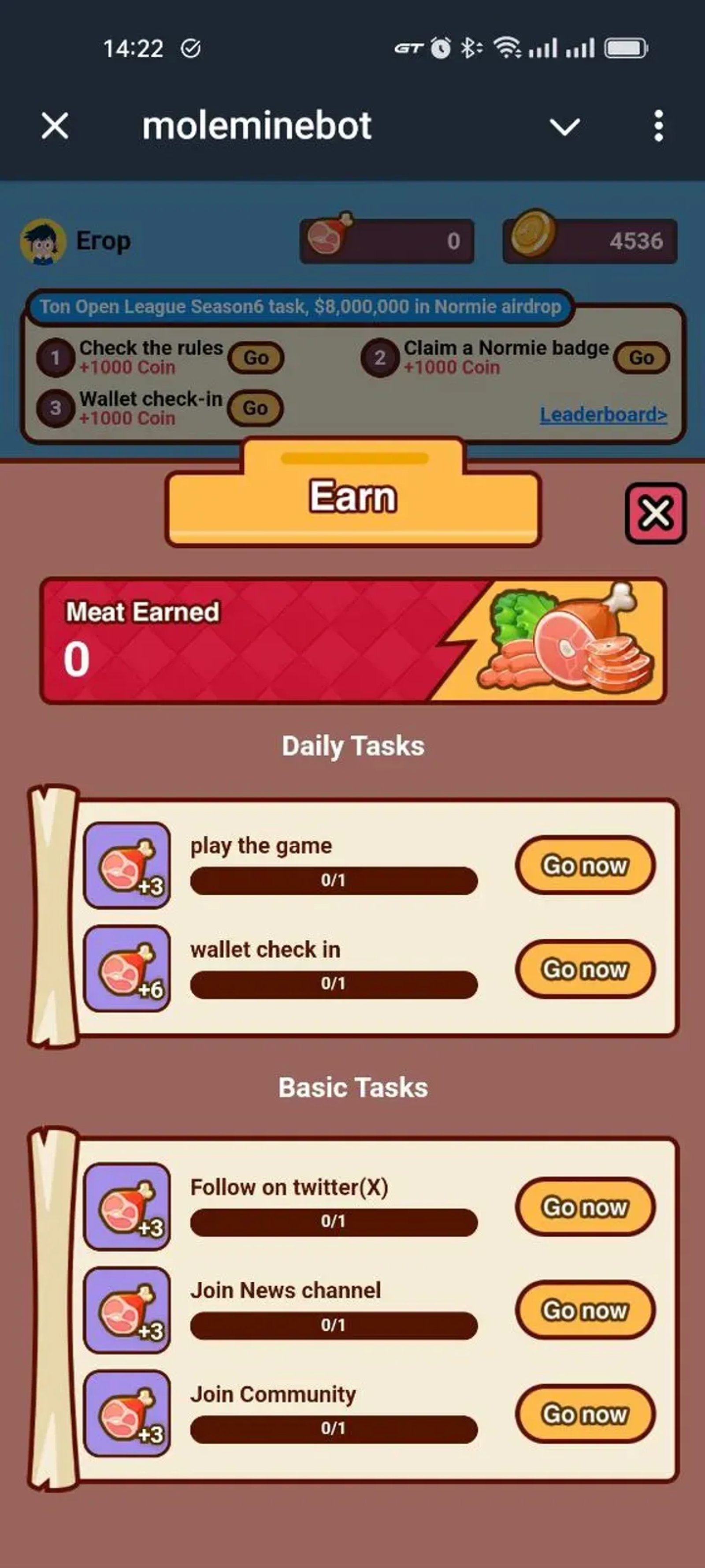 moleminebot Telegram Screenshot 4