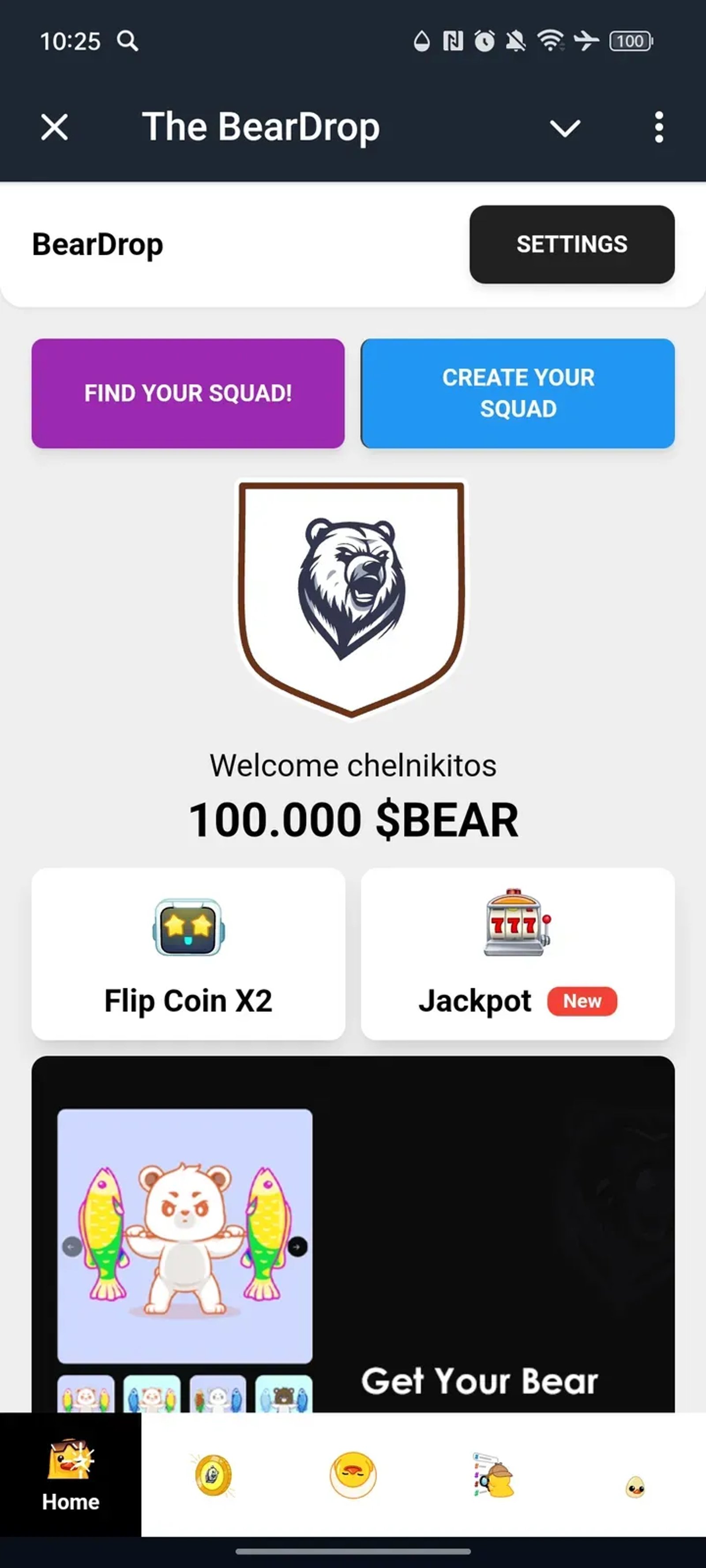 The BearDrop в Телеграм — скриншот 1