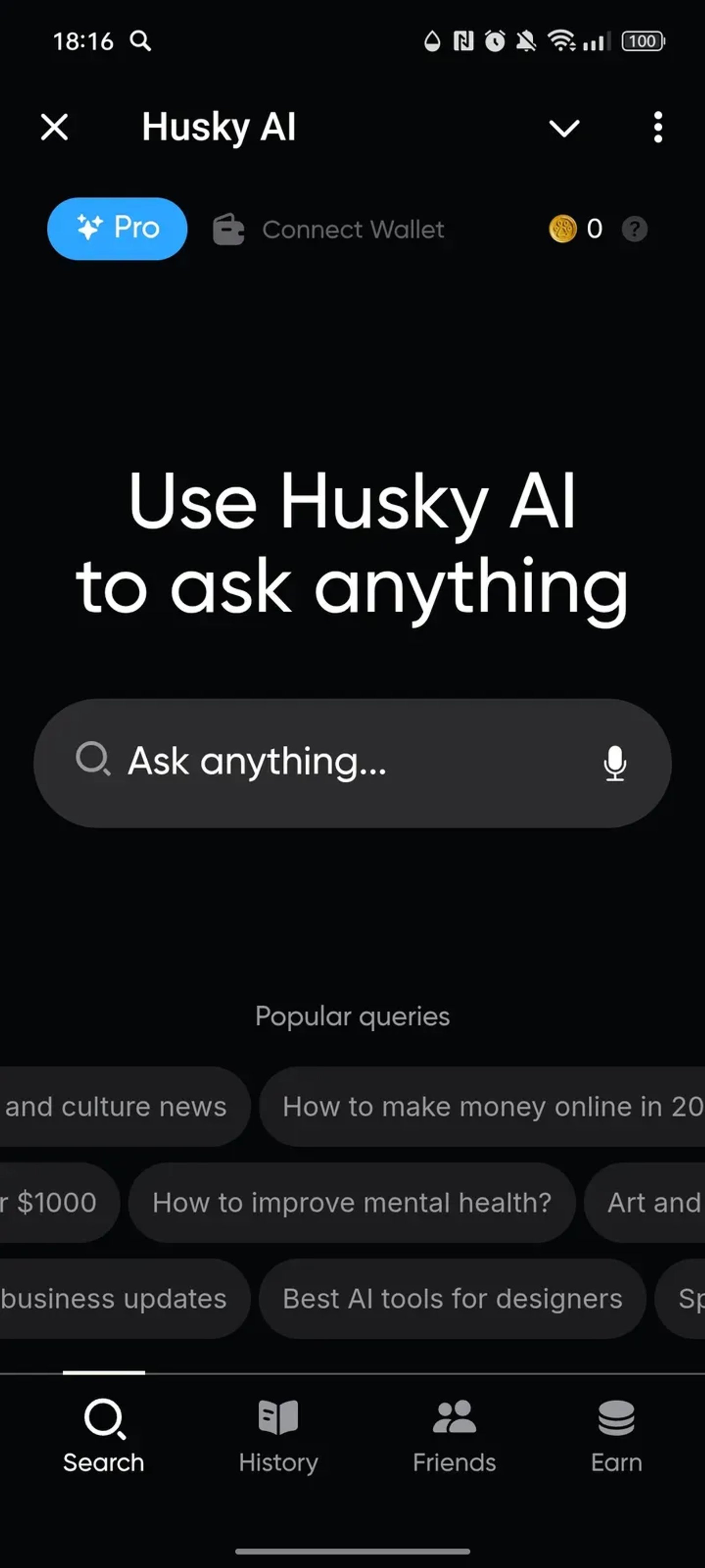 Husky AI в Телеграм — скриншот 1