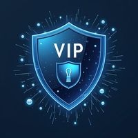 VIP VPN Logo Telegram