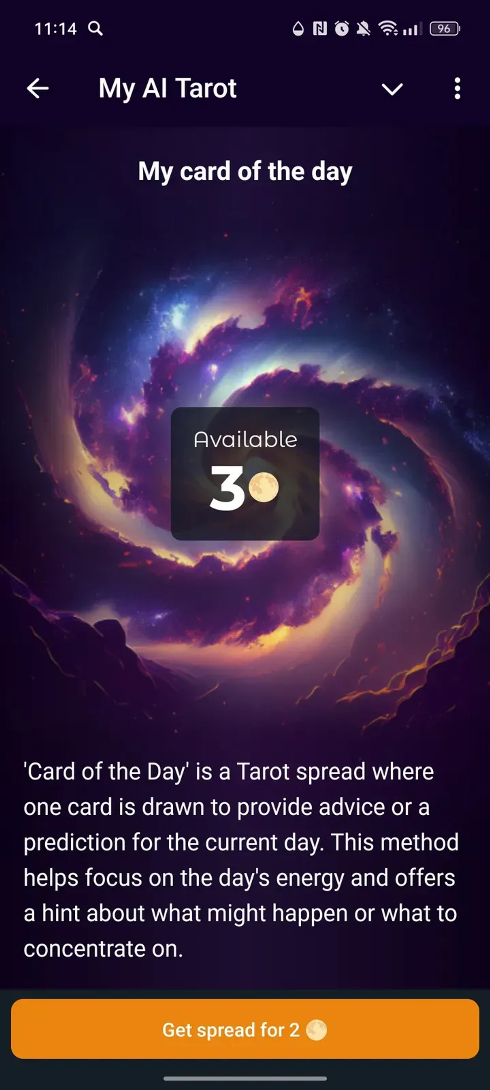 My AI Tarot в Телеграм — скриншот 2