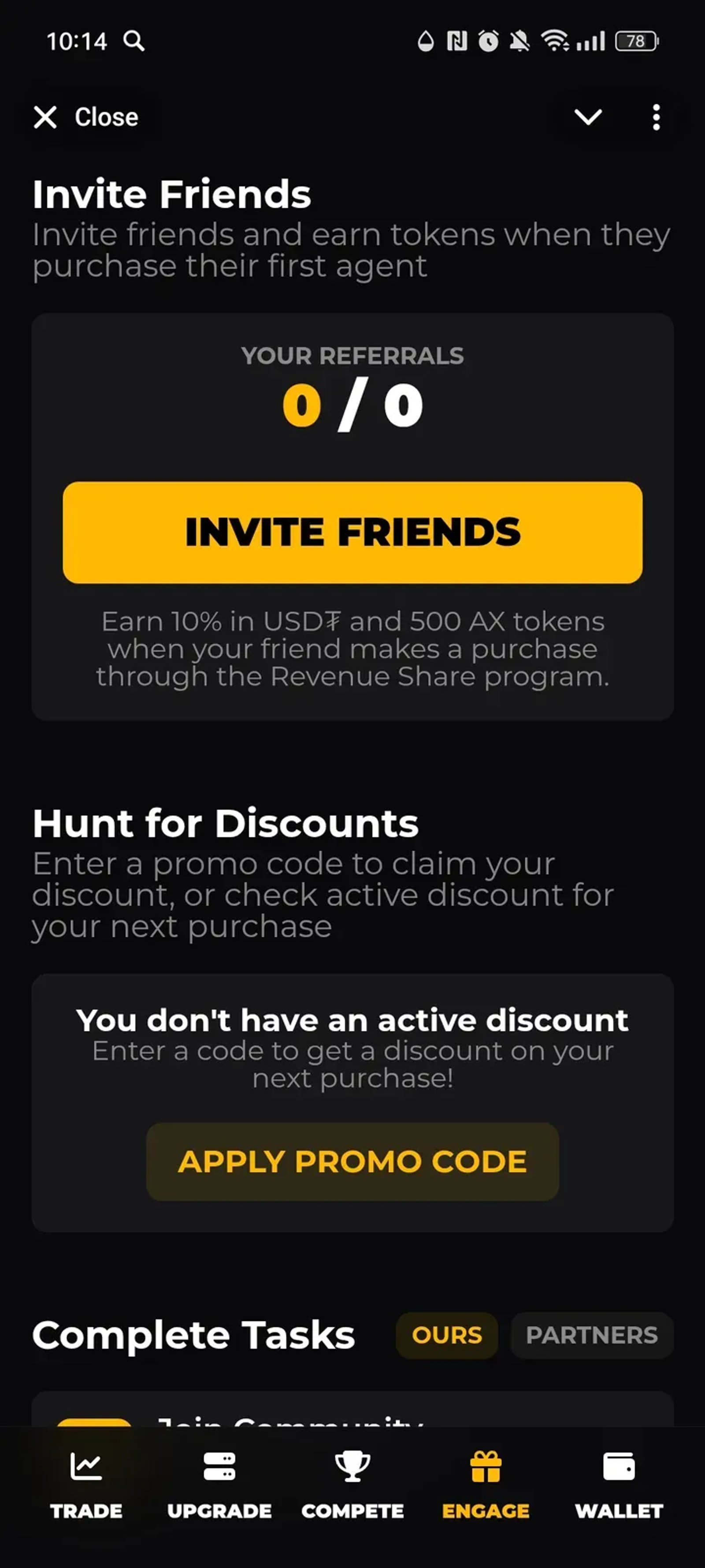 Agent X в Телеграм — скриншот 4