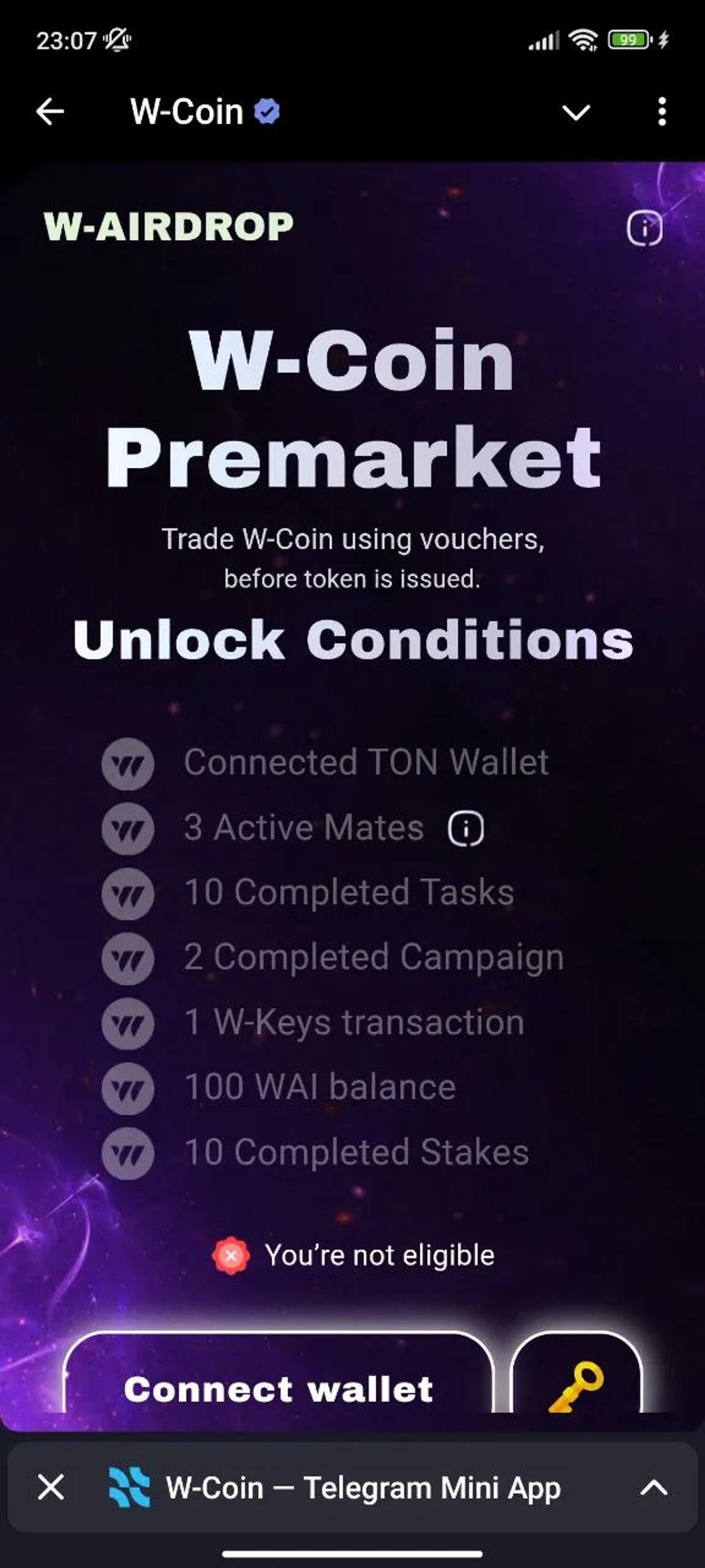 W-Coin Премаркет