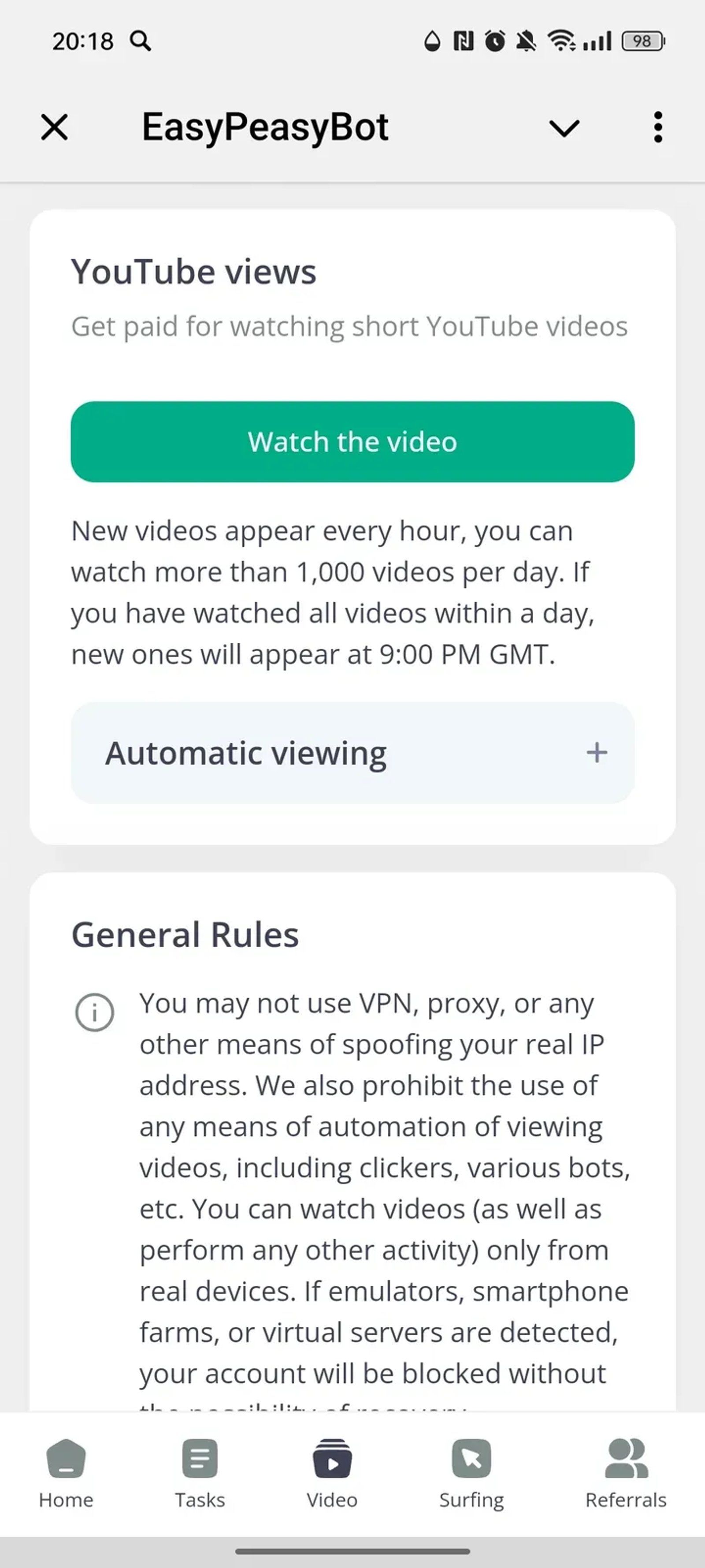 EasyPeasyBot Telegram Screenshot 3