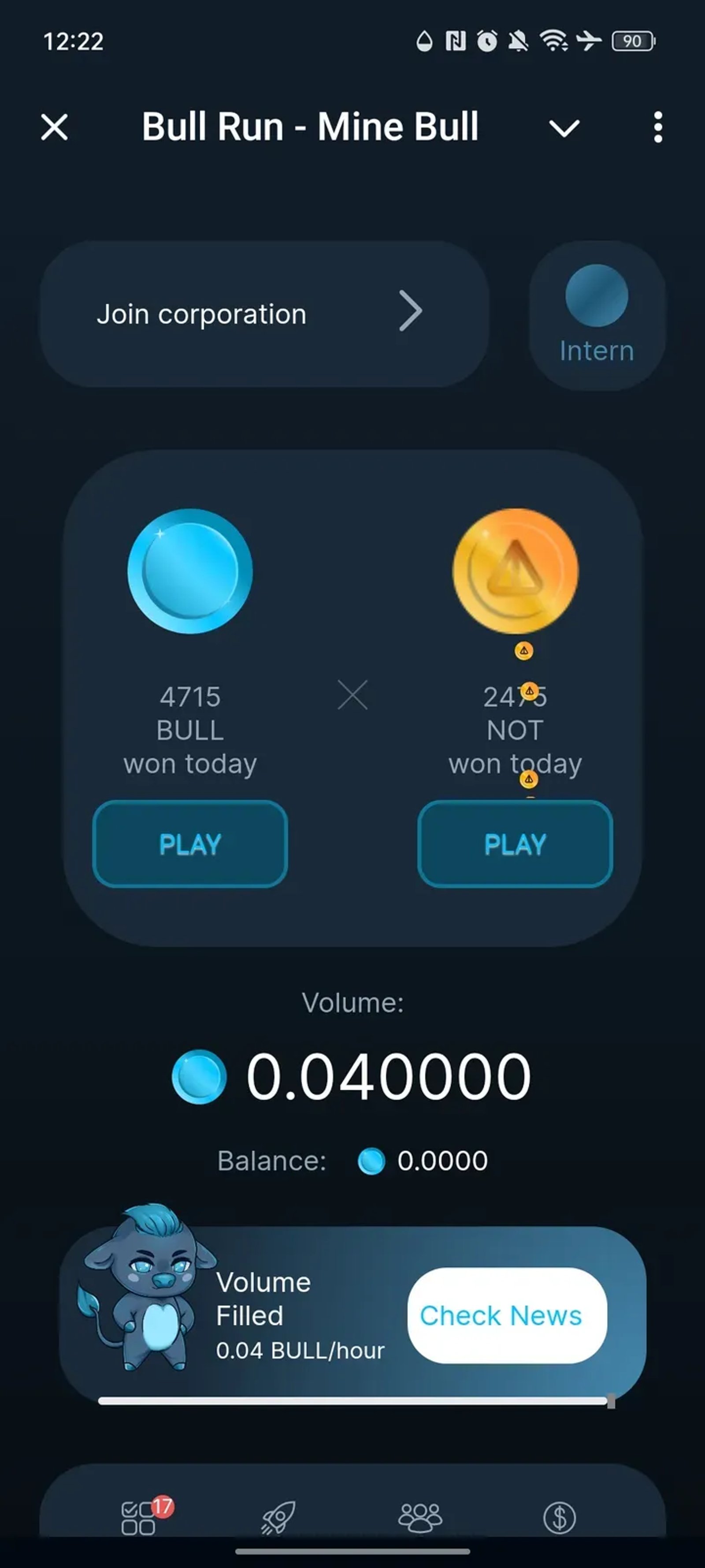 Bull Run - Mine Bull в Телеграм — скриншот 1