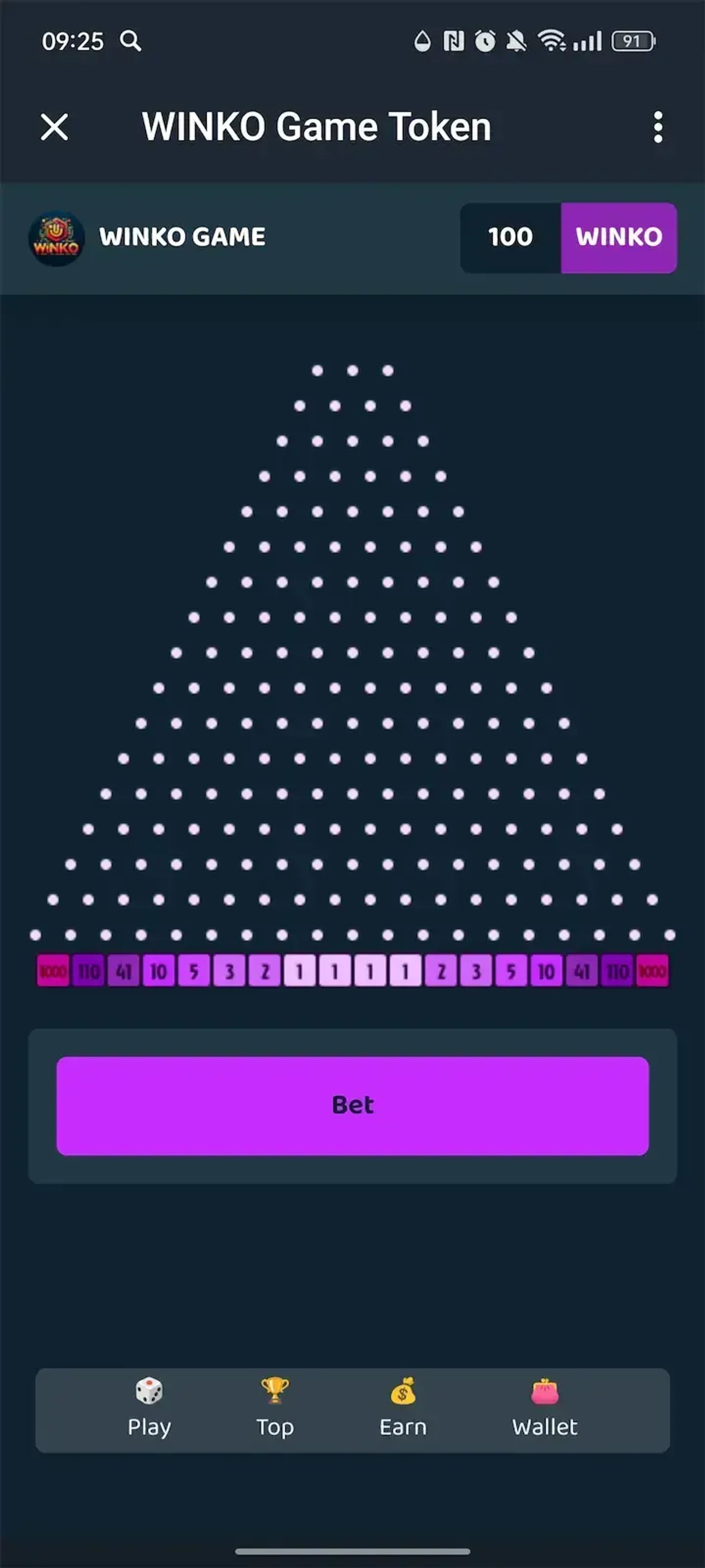 WINKO Game Token в Телеграм — скриншот 1