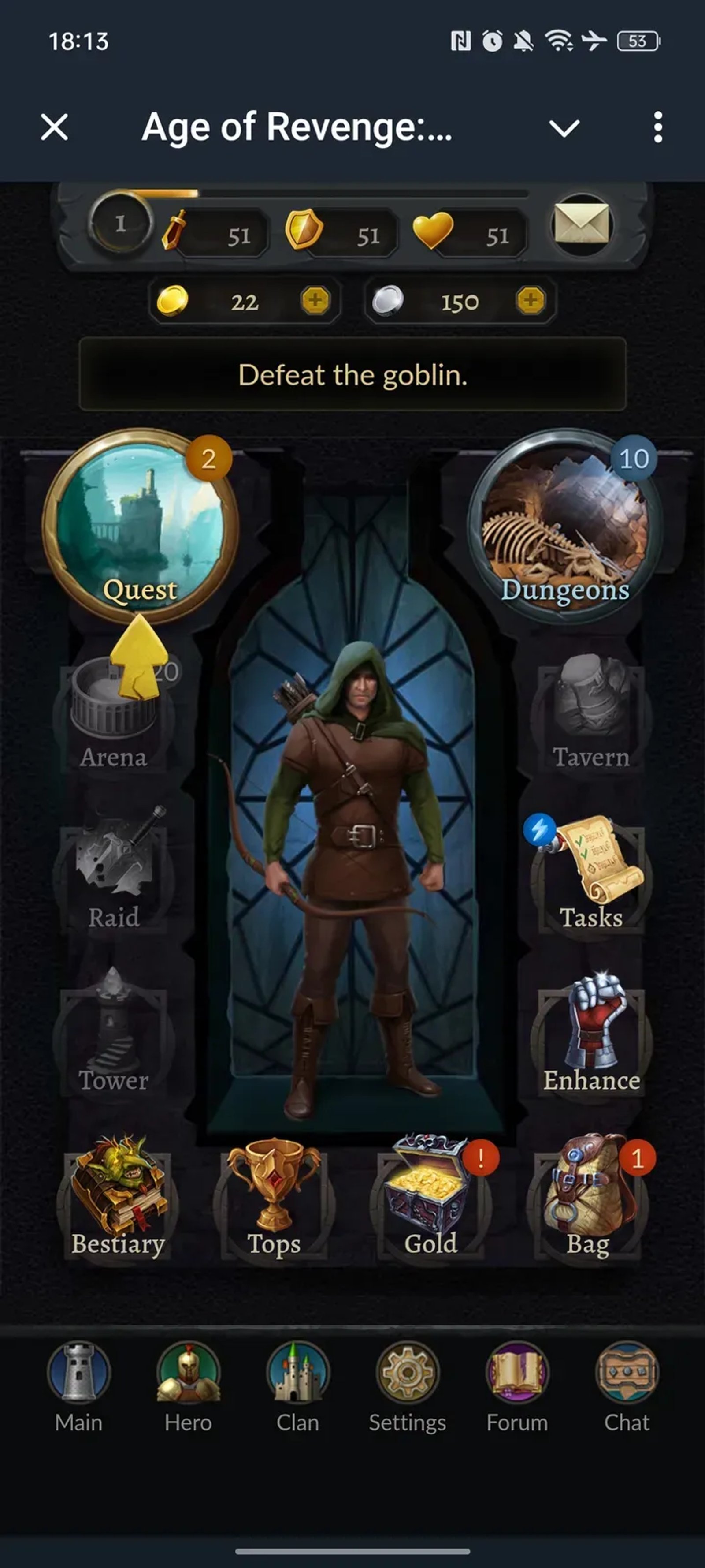 Age of Revenge: MMORPG в Телеграм — скриншот 3