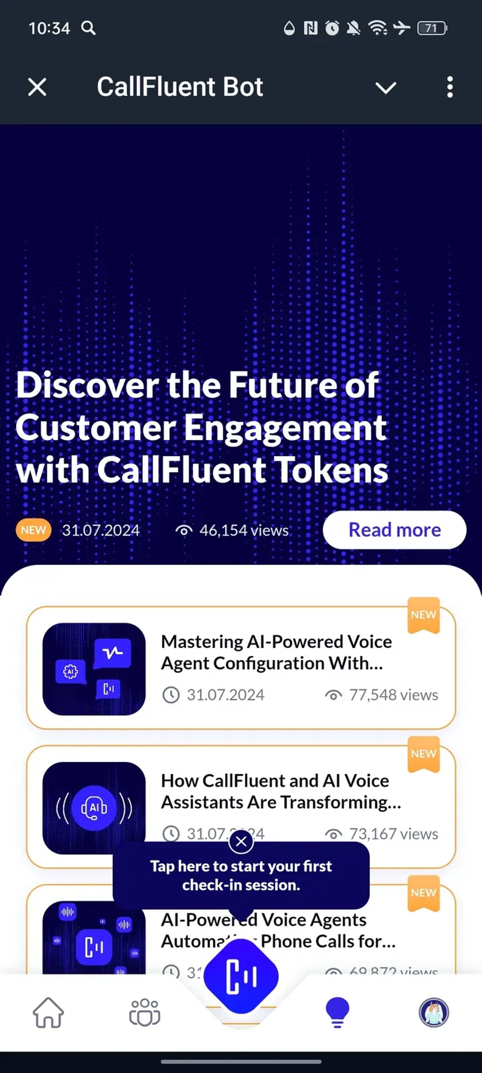 CallFluent Bot в Телеграм — скриншот 3