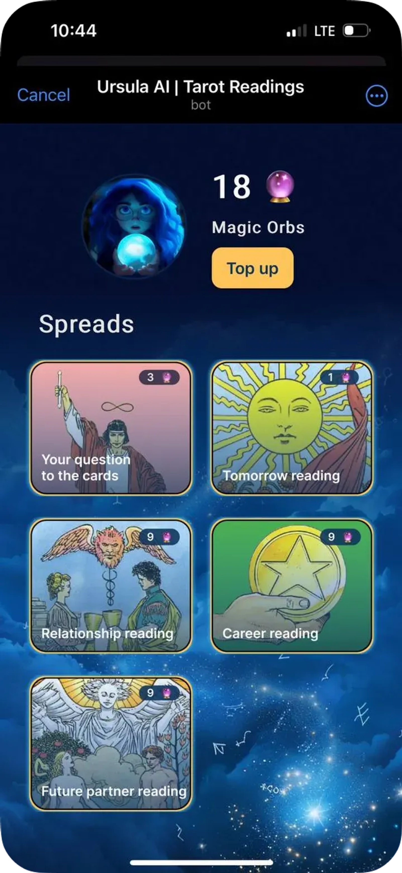 Ursula | Tarot Readings в Телеграм — скриншот 4