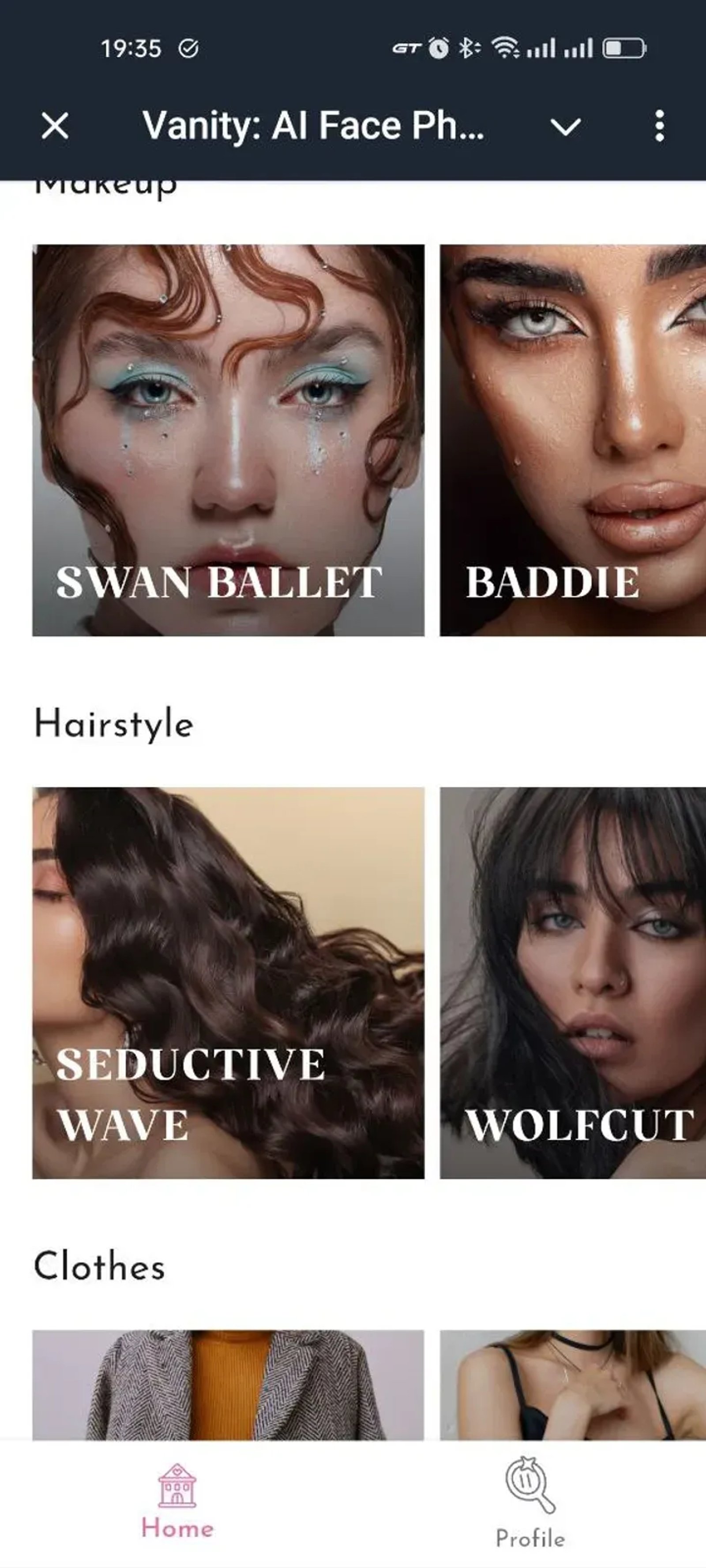 Vanity: AI Face Photo filter в Телеграм — скриншот 4
