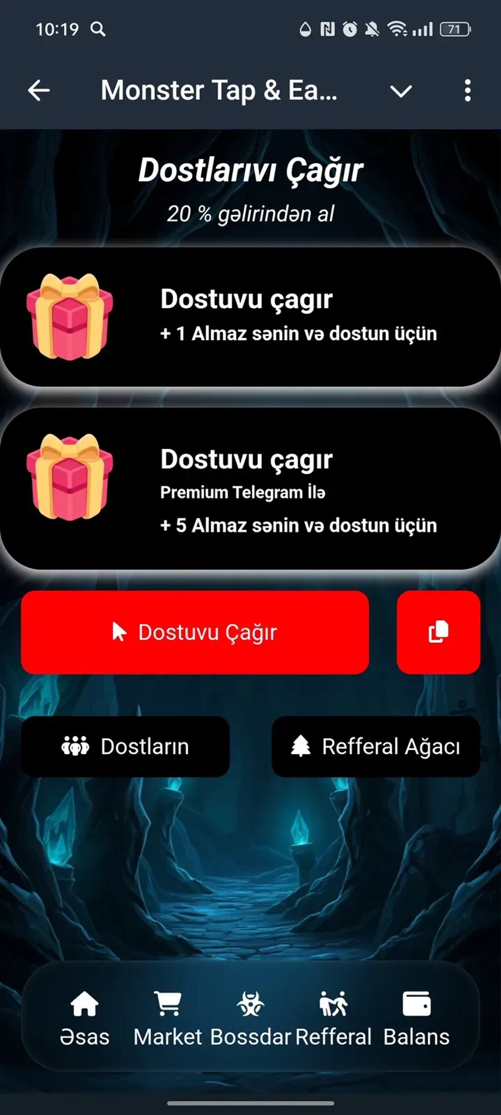 Monster Tap&Earn в Телеграм — скриншот 4