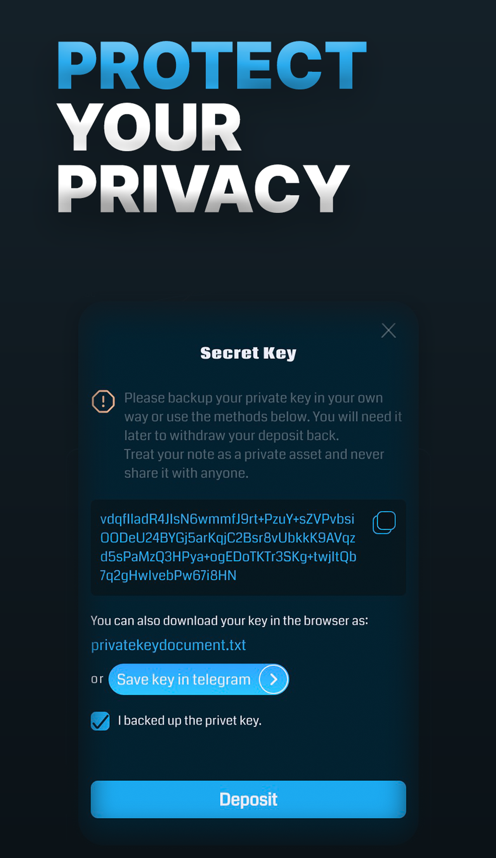 Tonnel Network в Телеграм — скриншот 3