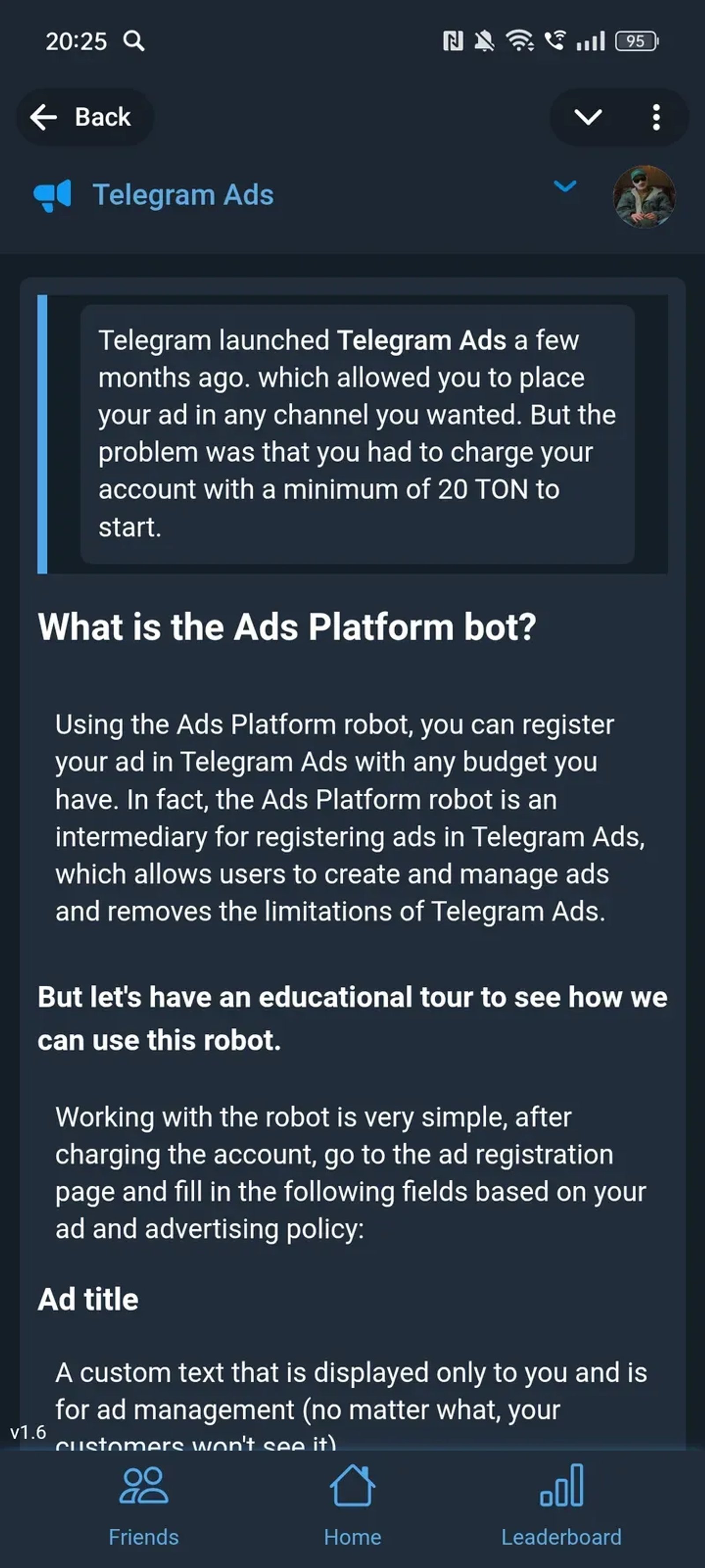 Telegram Ads [Ads Platform] в Телеграм — скриншот 4