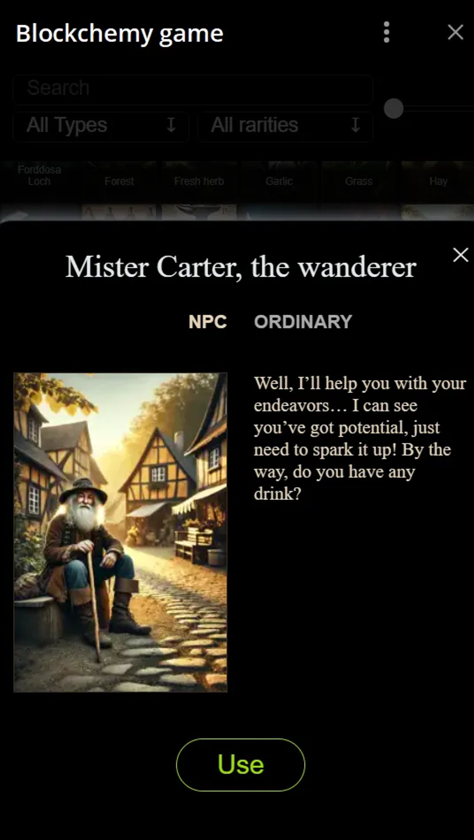 Blockchemy game в Телеграм — скриншот 4