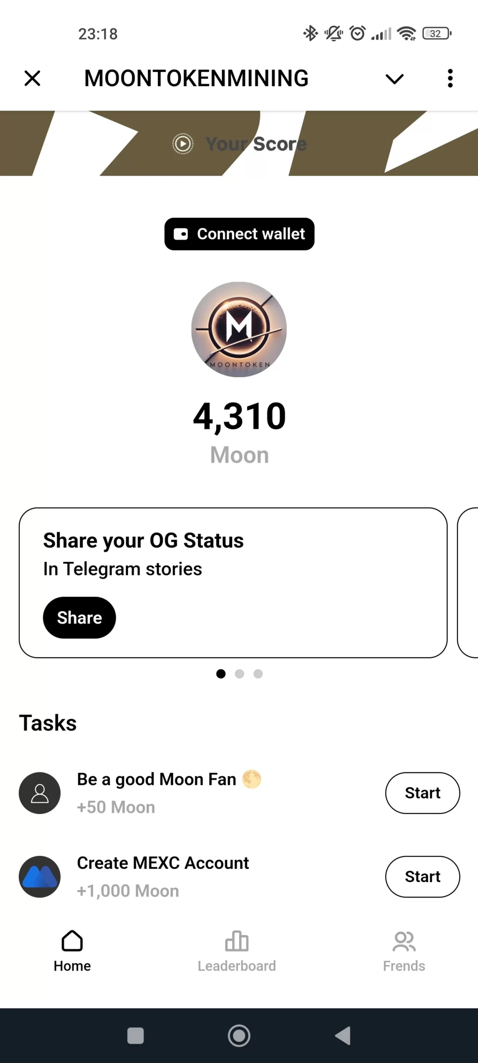 MOON TOKEN Кошелек