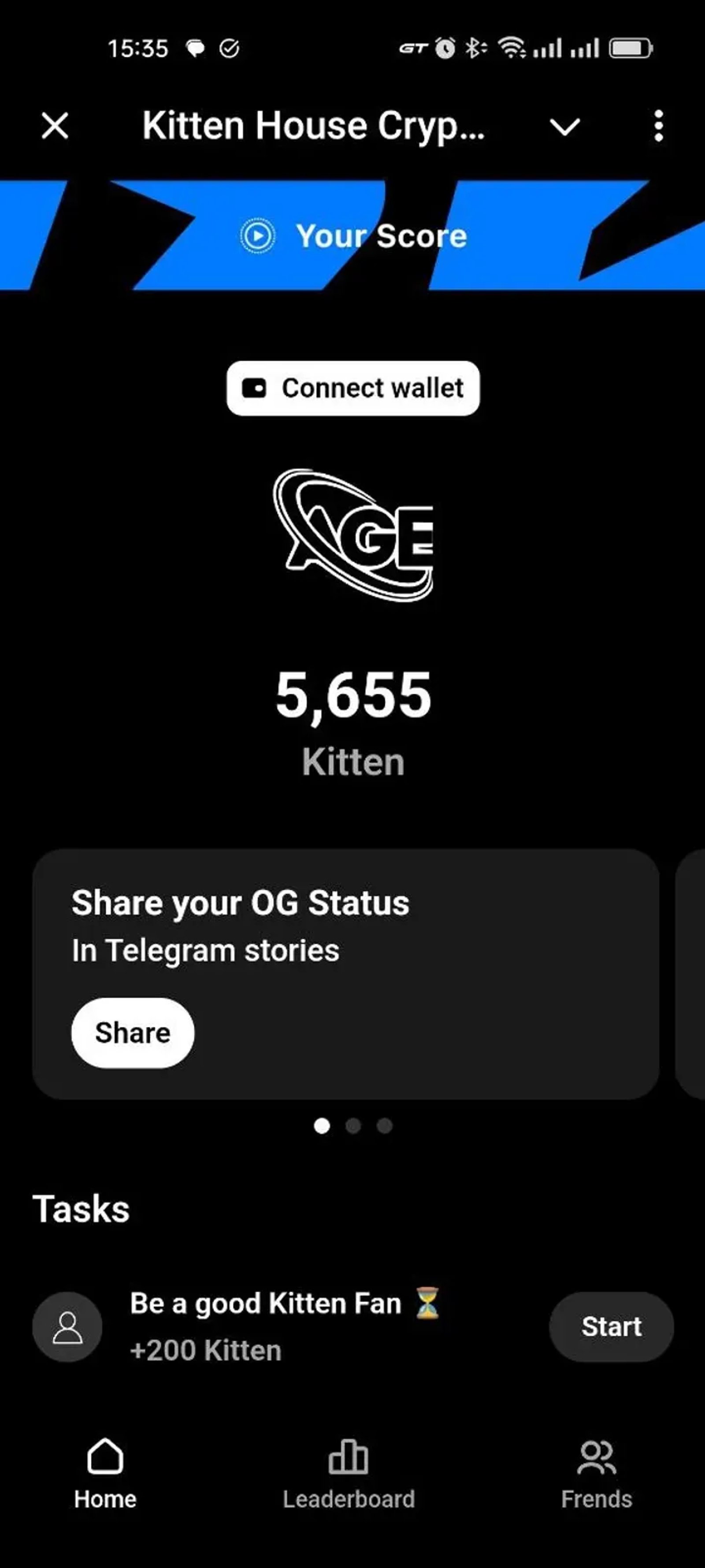Kitten House Crypto в Телеграм — скриншот 3
