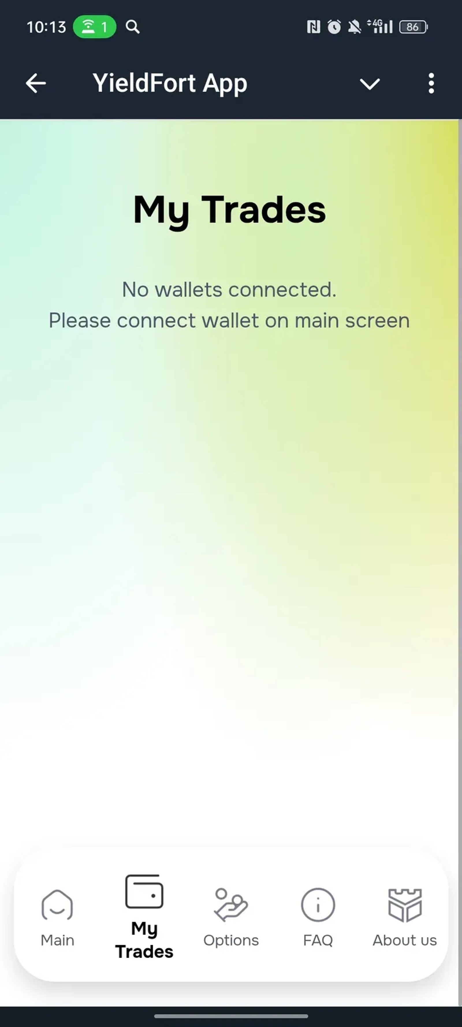 YieldFort App в Телеграм — скриншот 2