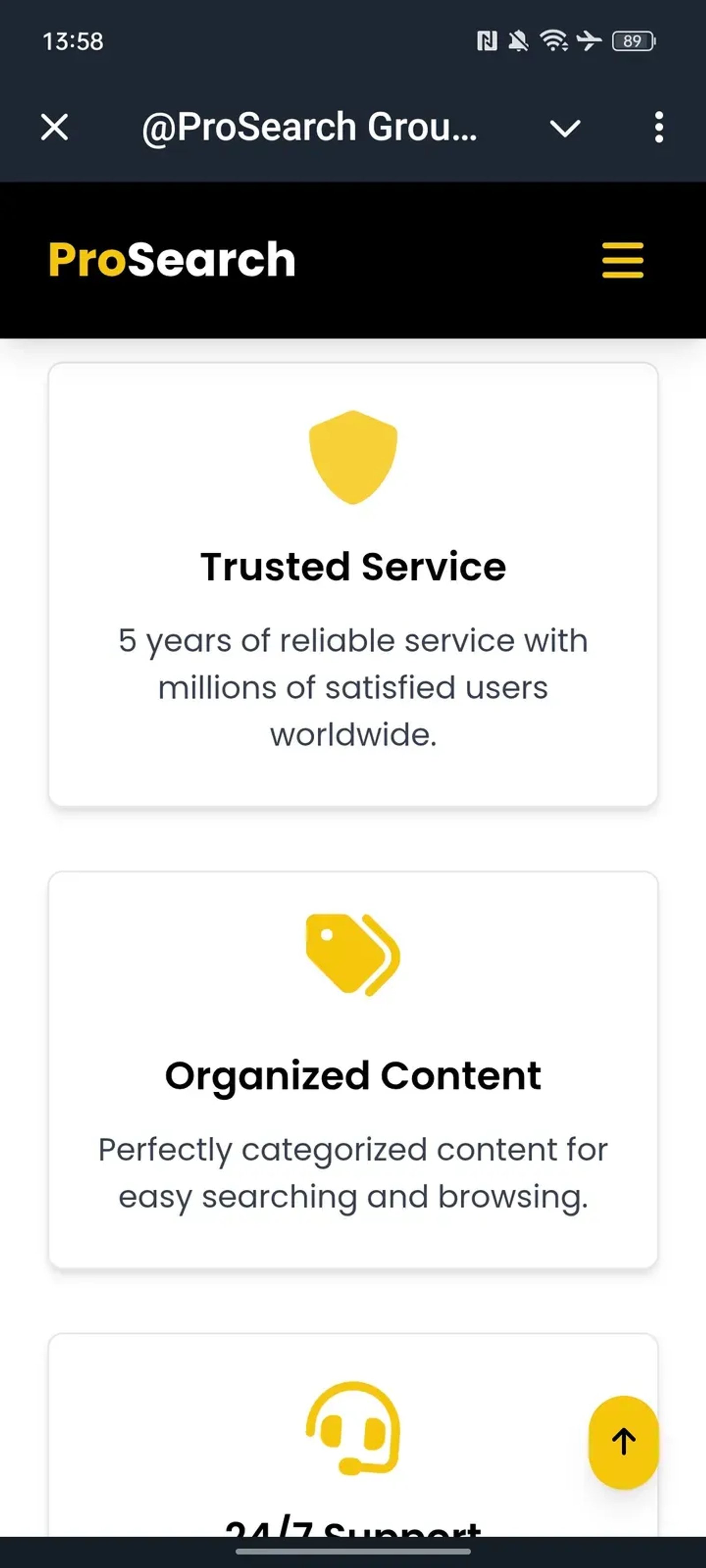 @ProSearch Group Bot ✅ Telegram Screenshot 4