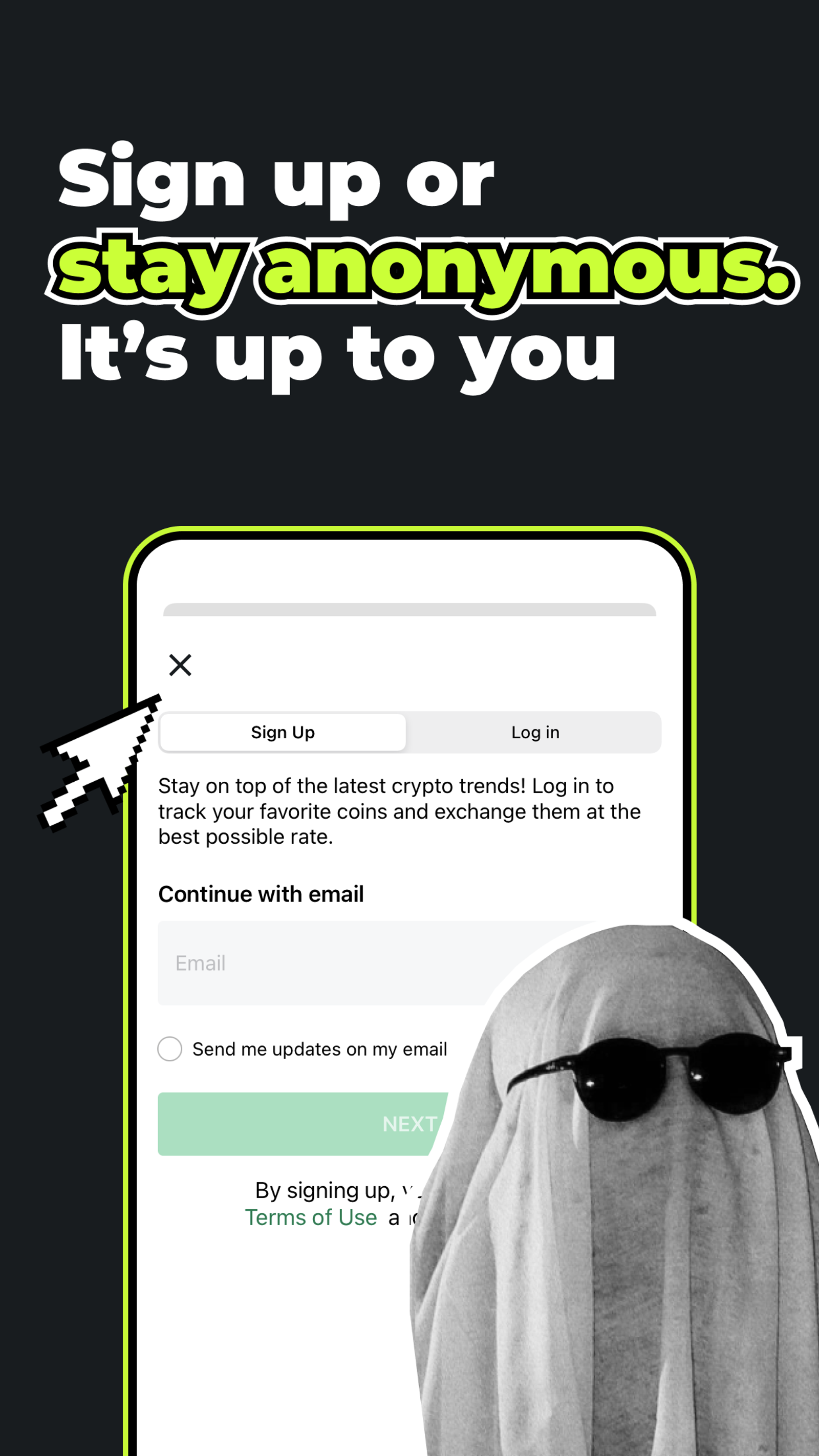 Changelly в Телеграм — скриншот 6