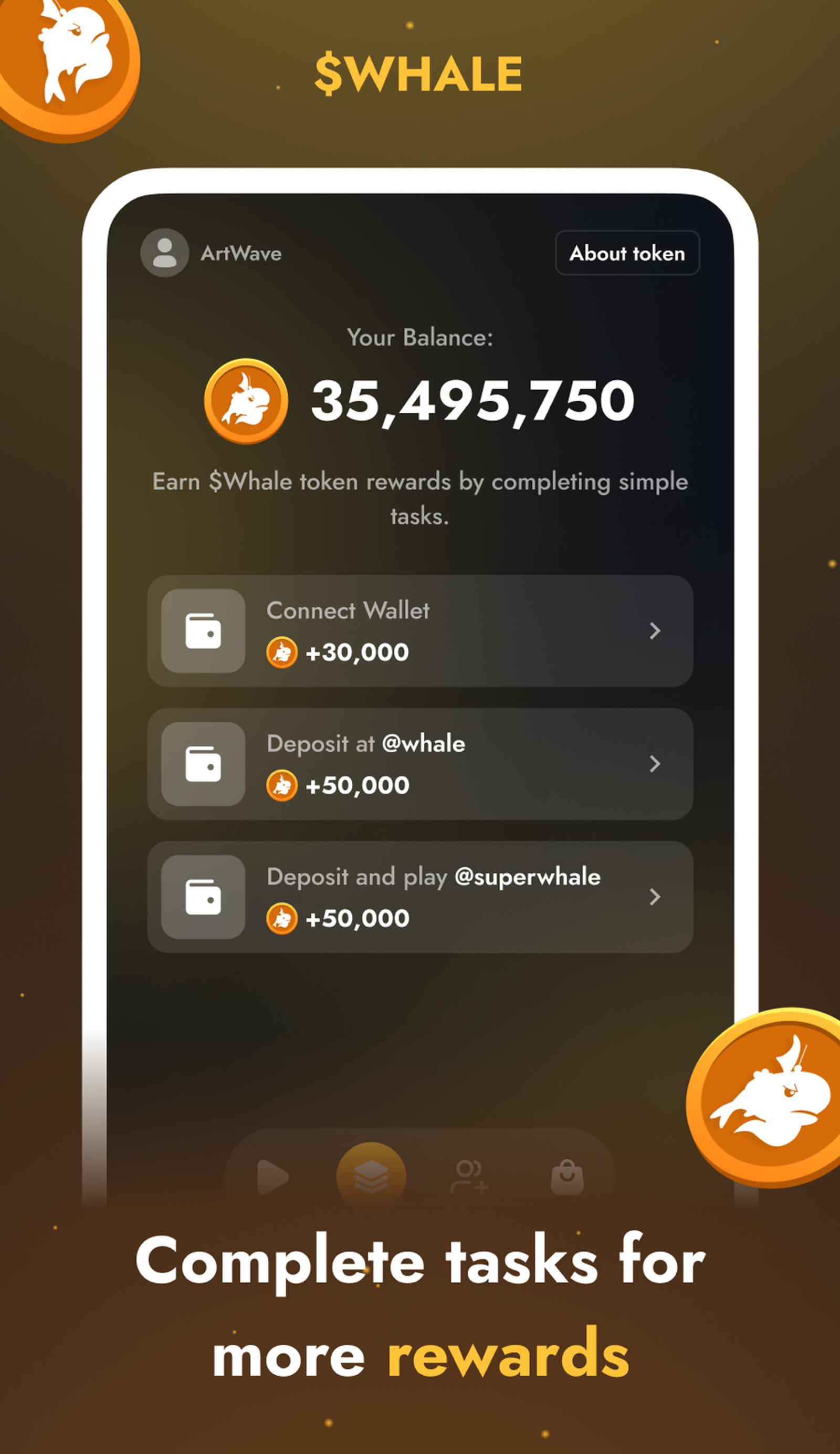 @WheelOfWhalesBot в Телеграм — скриншот 4