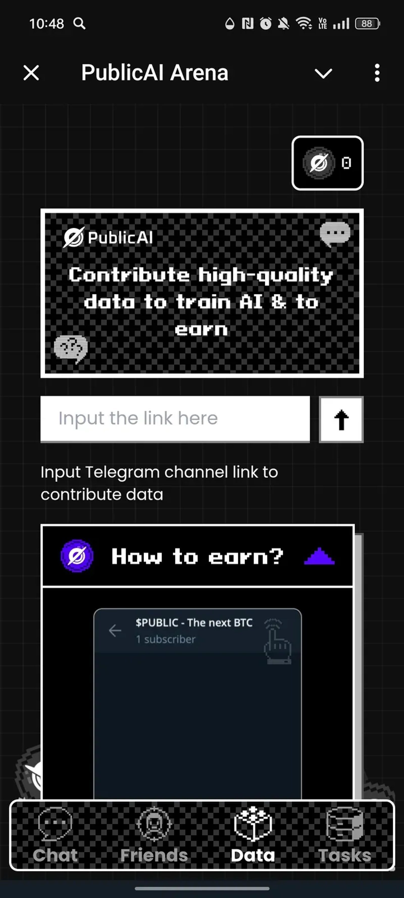 PublicAI Arena в Телеграм — скриншот 3
