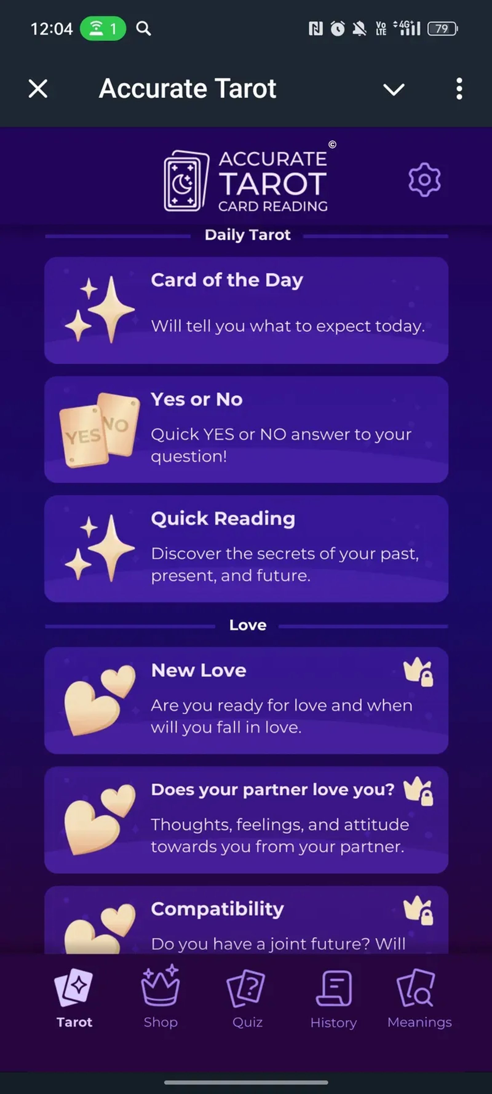 Tarot Telegram Screenshot 1