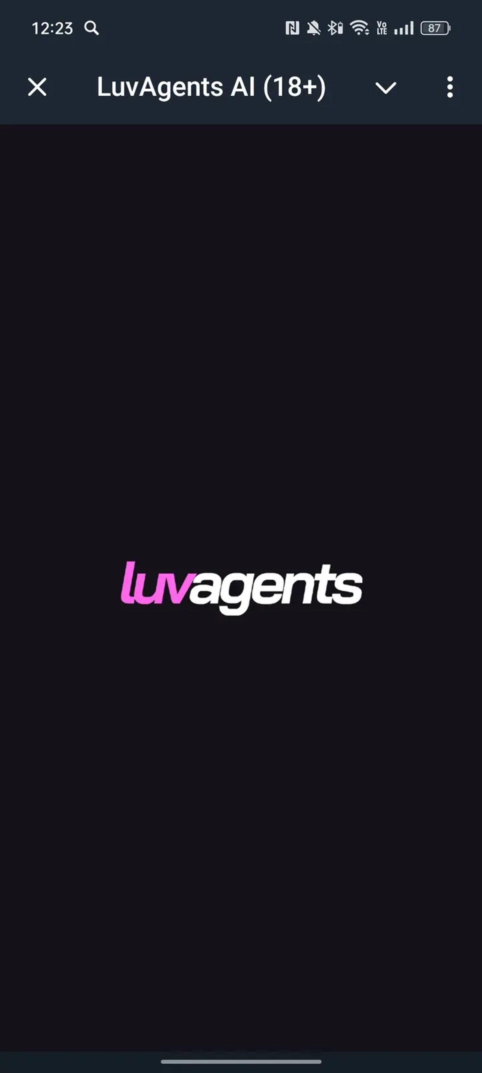 LuvAgents AI (18+) в Телеграм — скриншот 1