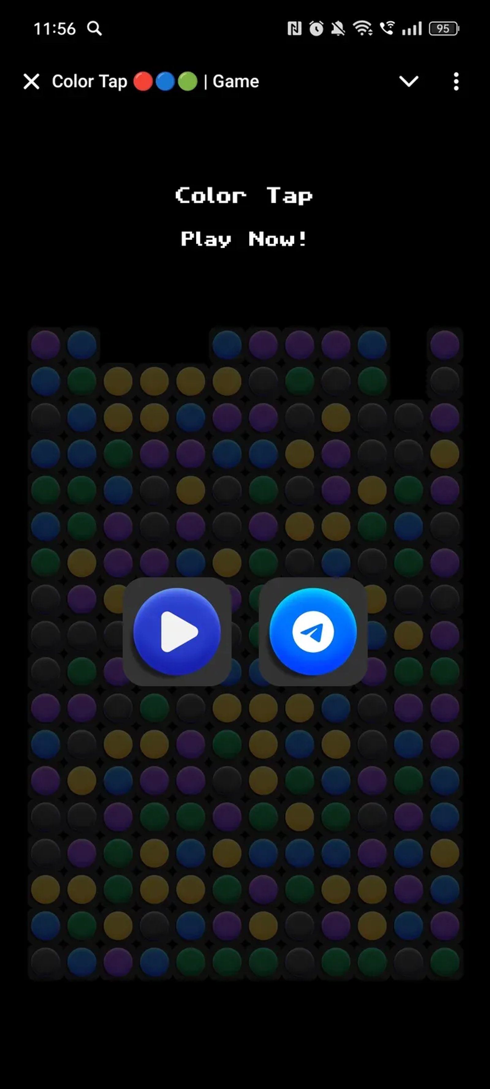 Color Tap 🔴🔵🟢 | Game в Телеграм — скриншот 1