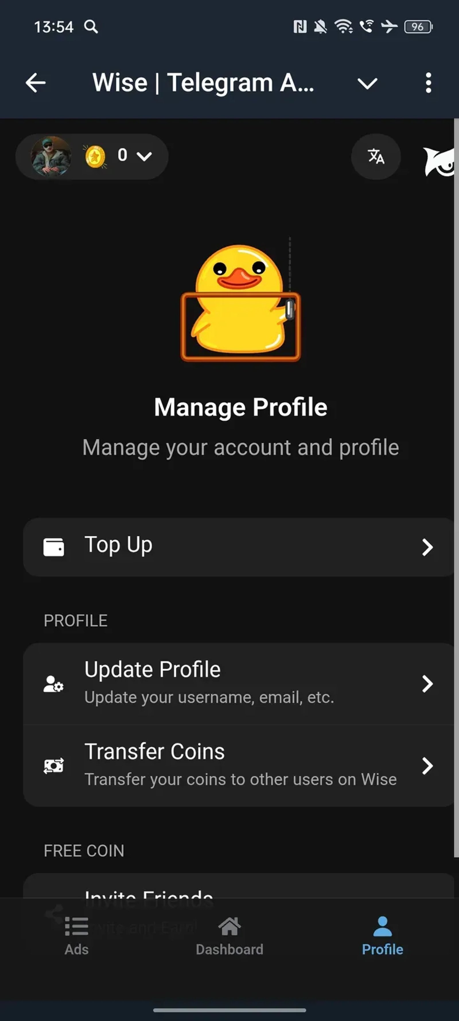 Wise | Telegram Ads ☁️ в Телеграм — скриншот 3