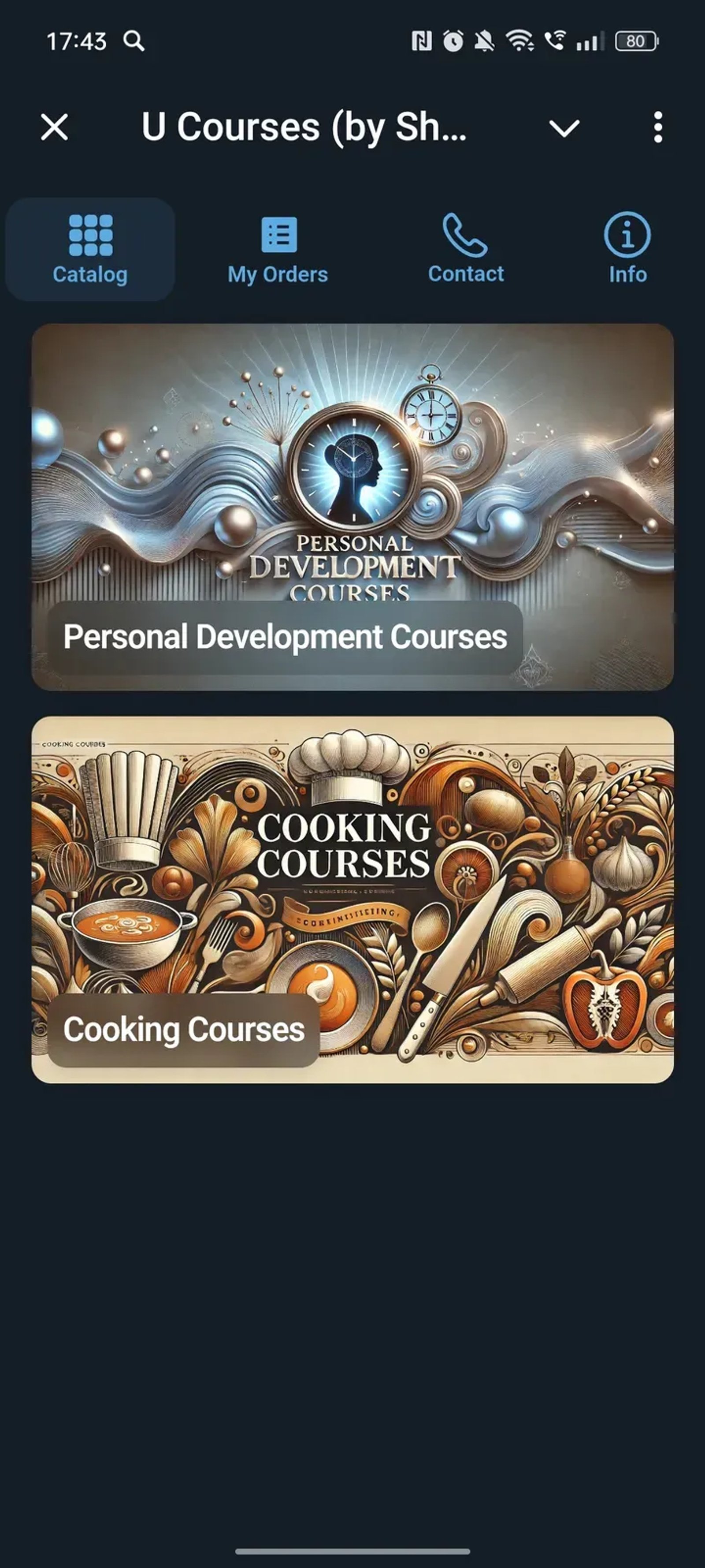 U Courses (by ShopsBuilder) в Телеграм — скриншот 1