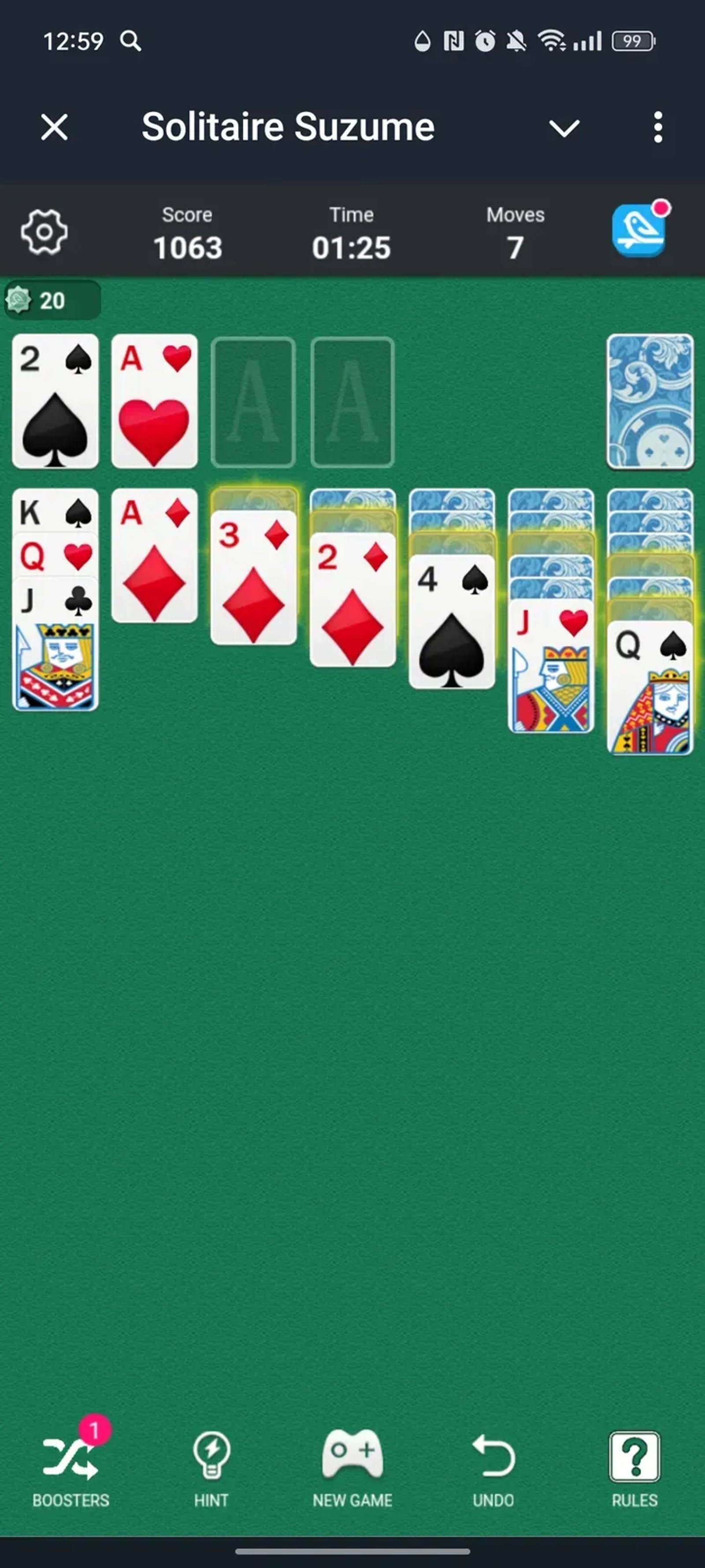 Solitaire Suzume в Телеграм — скриншот 2