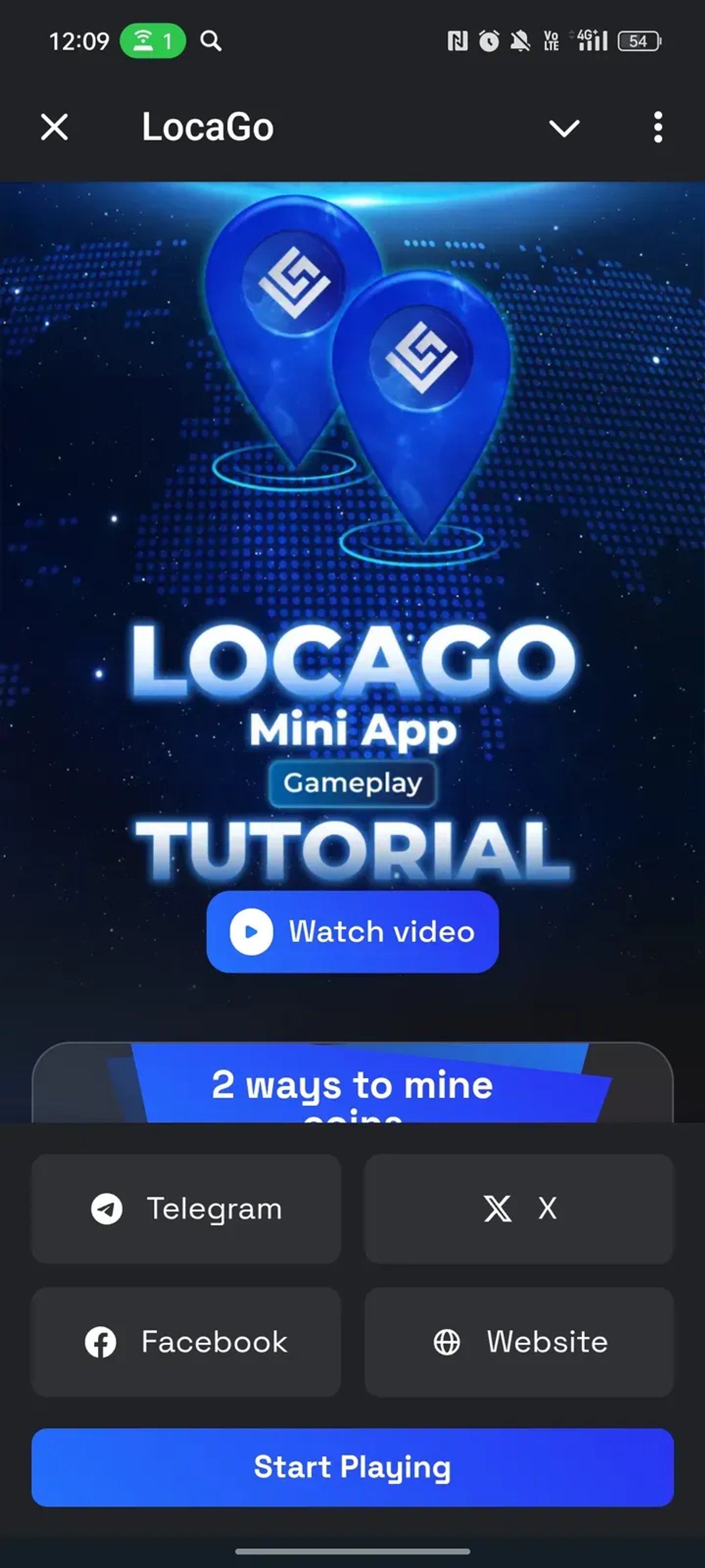 LocaGo в Телеграм — скриншот 1