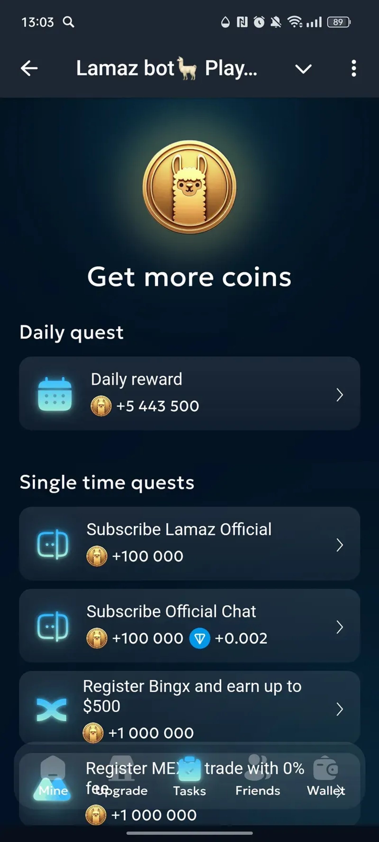 Lamaz bot🦙 Play & Earn в Телеграм — скриншот 3