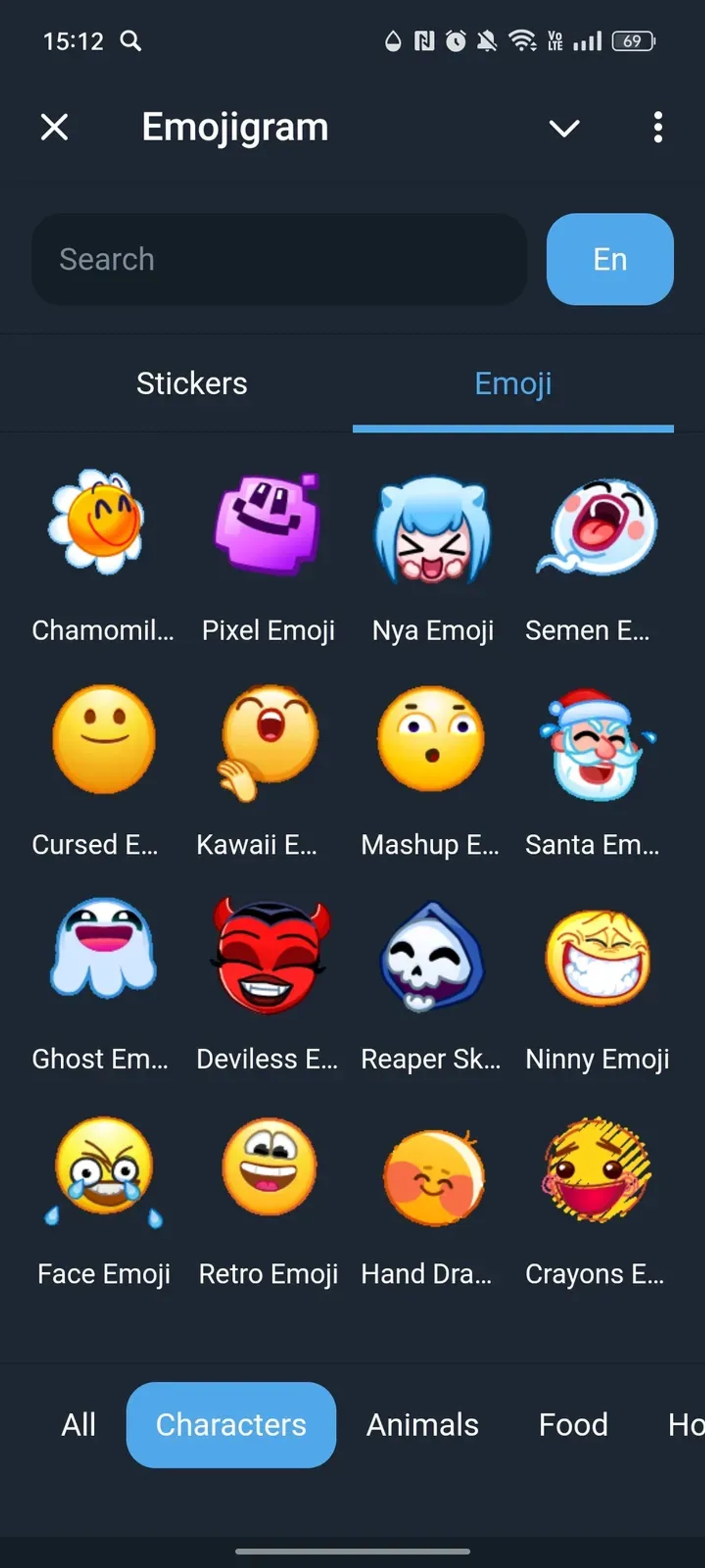 Emojigram в Телеграм — скриншот 3