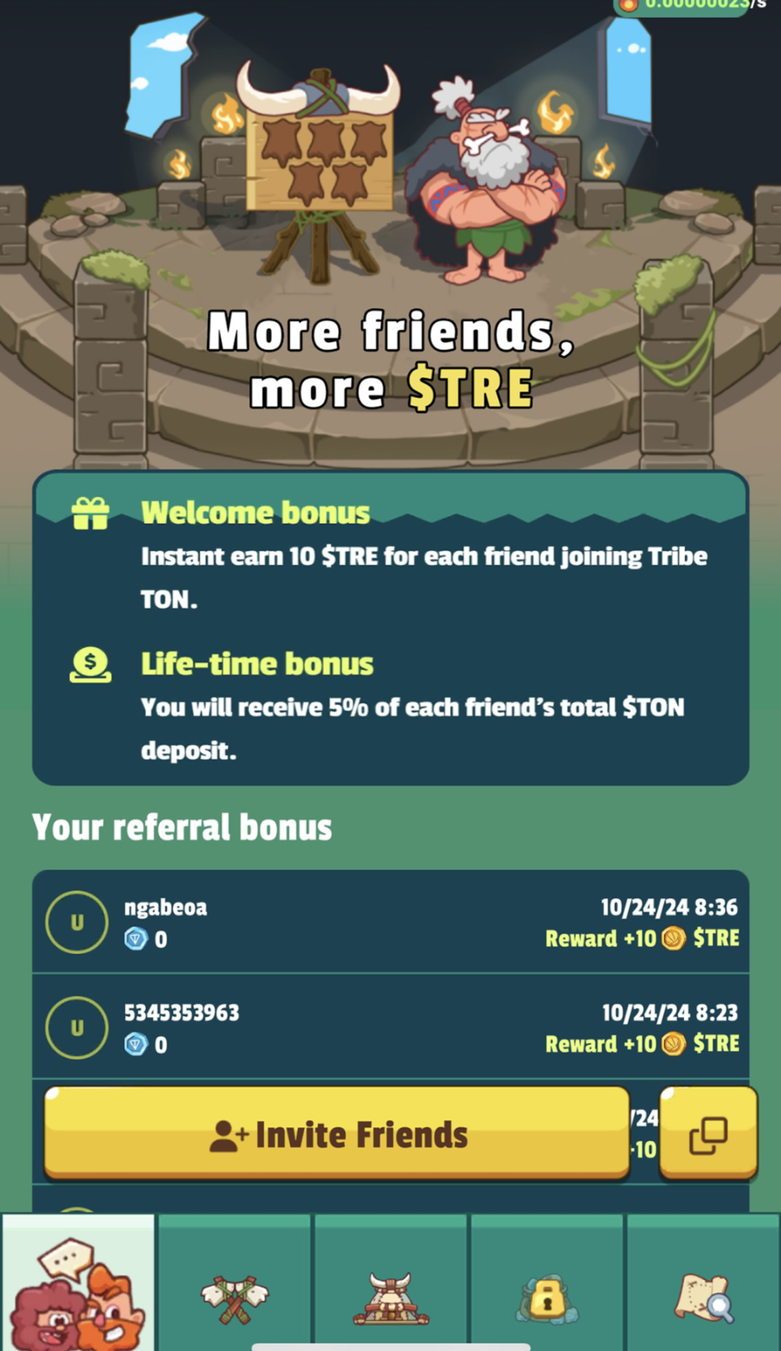 @tontribebot в Телеграм — скриншот 4