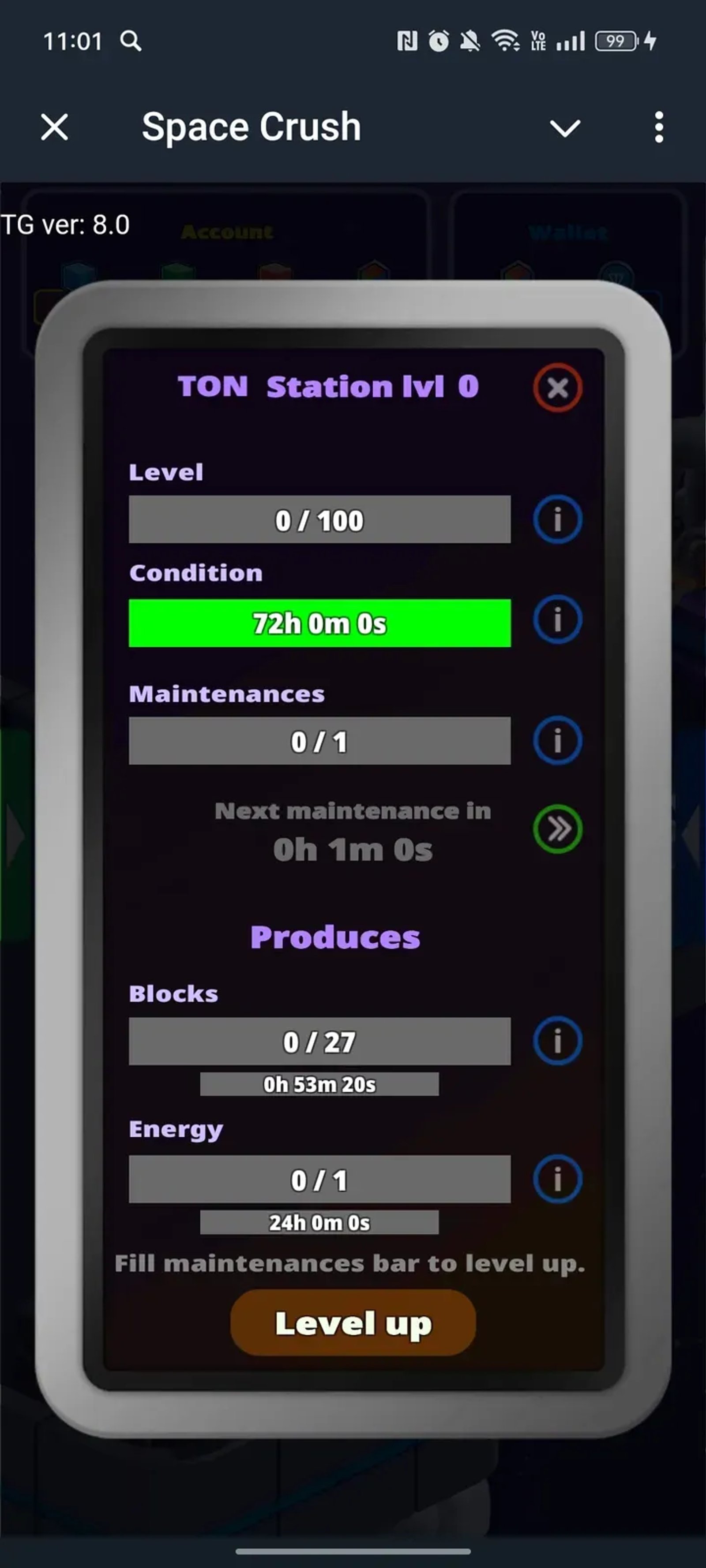 Space Crush в Телеграм — скриншот 3