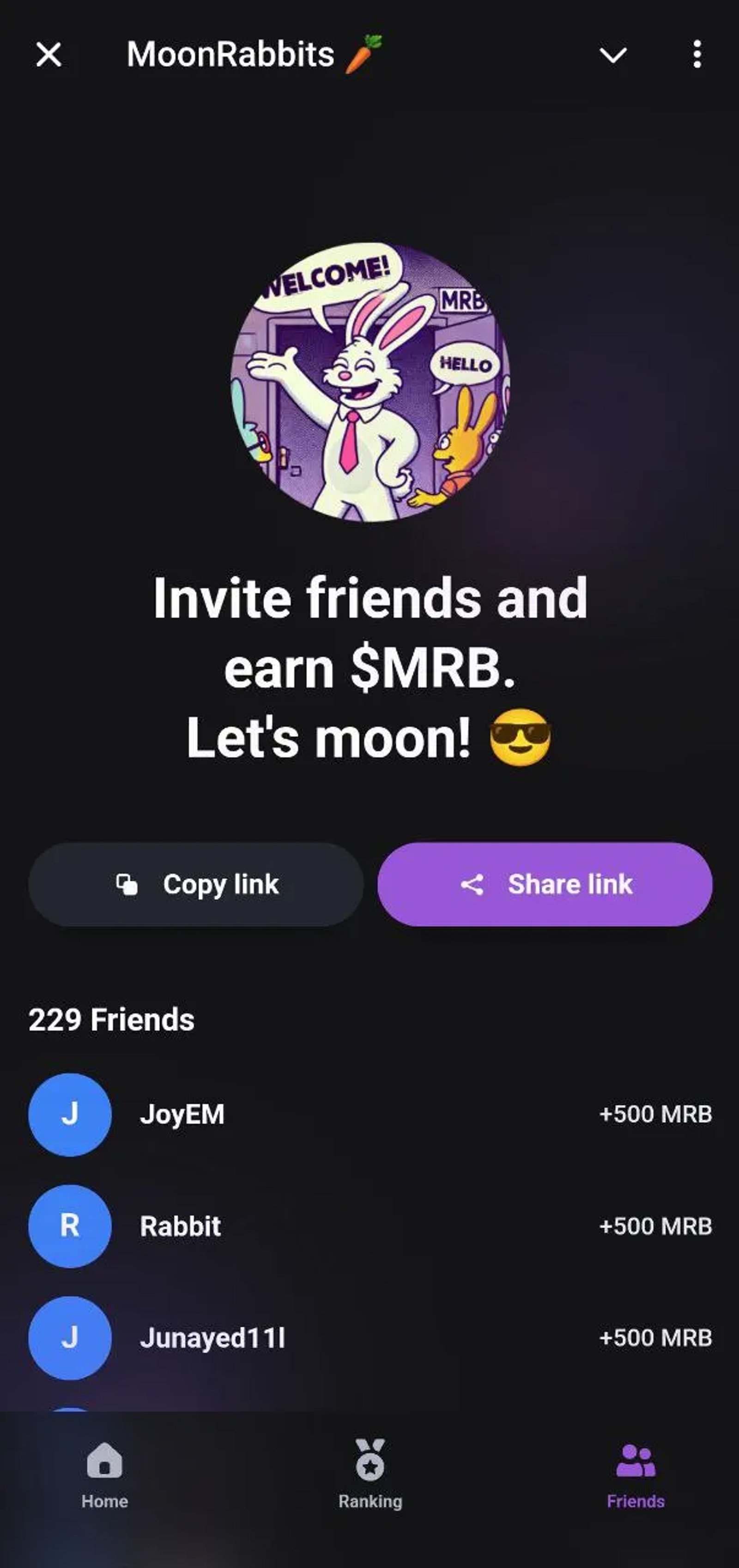 MoonRabbits 🥕 Telegram Screenshot 1