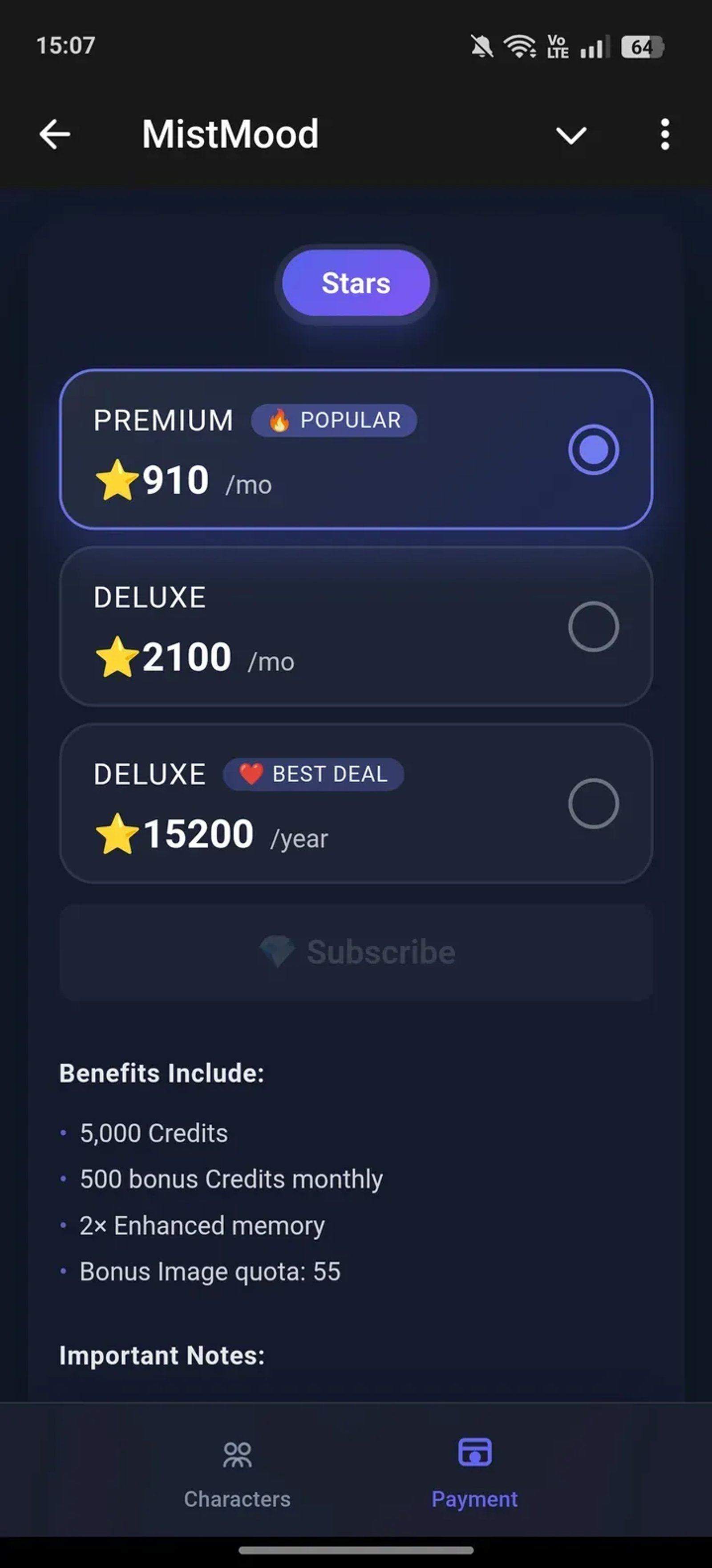 MistMood в Telegram — скриншот 3