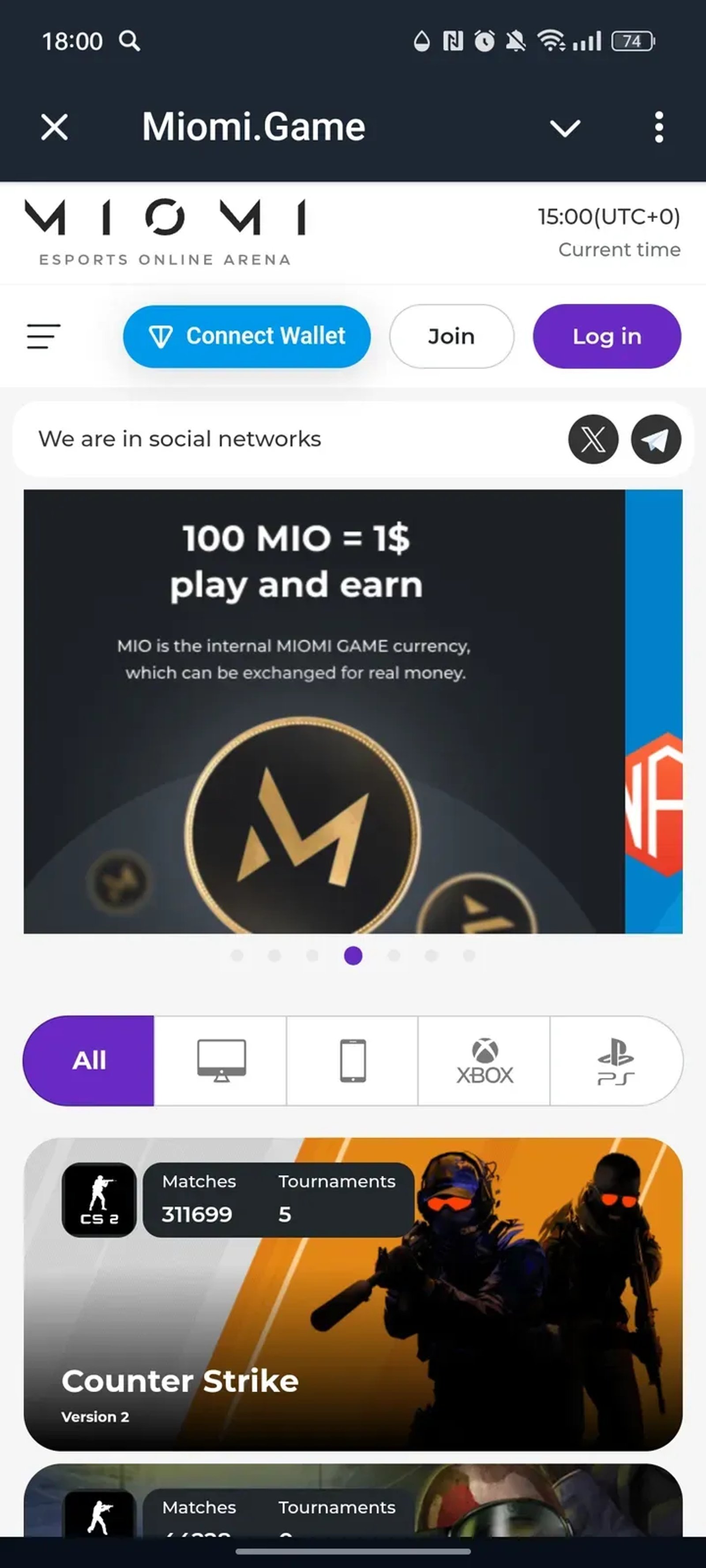 Miomi.Game в Телеграм — скриншот 1