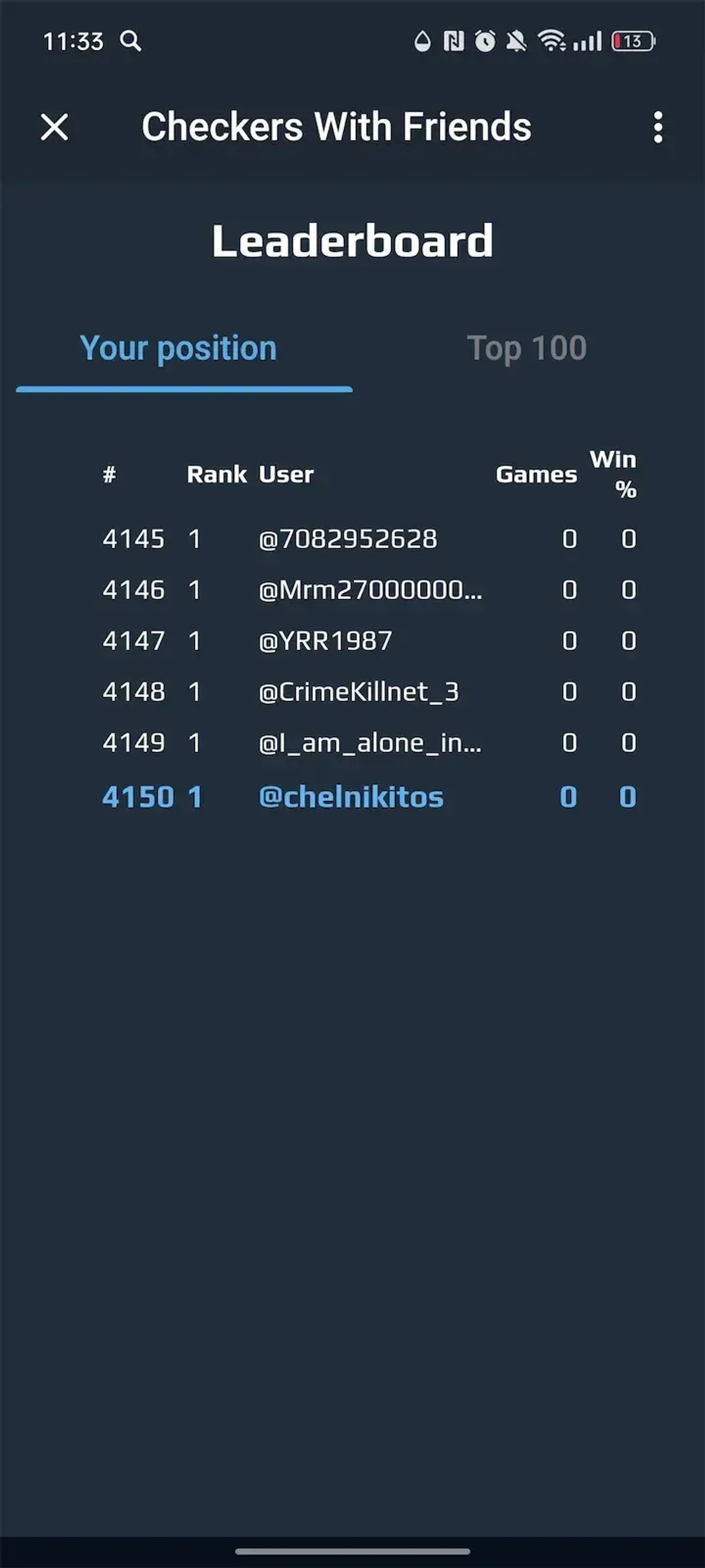 Checkers With Friends в Телеграм — скриншот 3