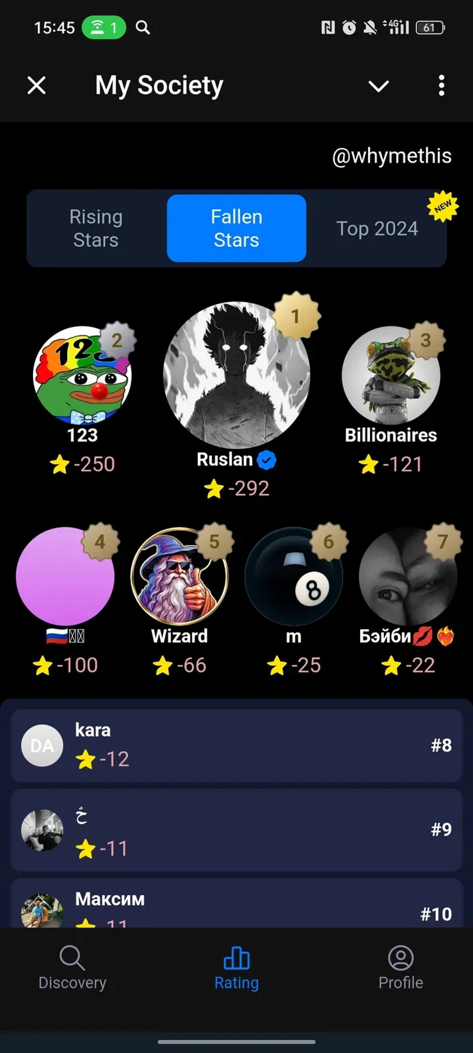 My Society в Телеграм — скриншот 4