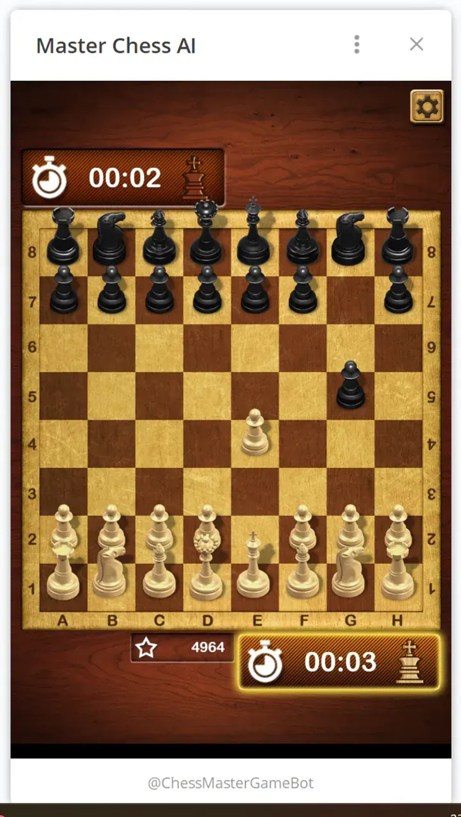 Master Chess AI в Телеграм — скриншот 1