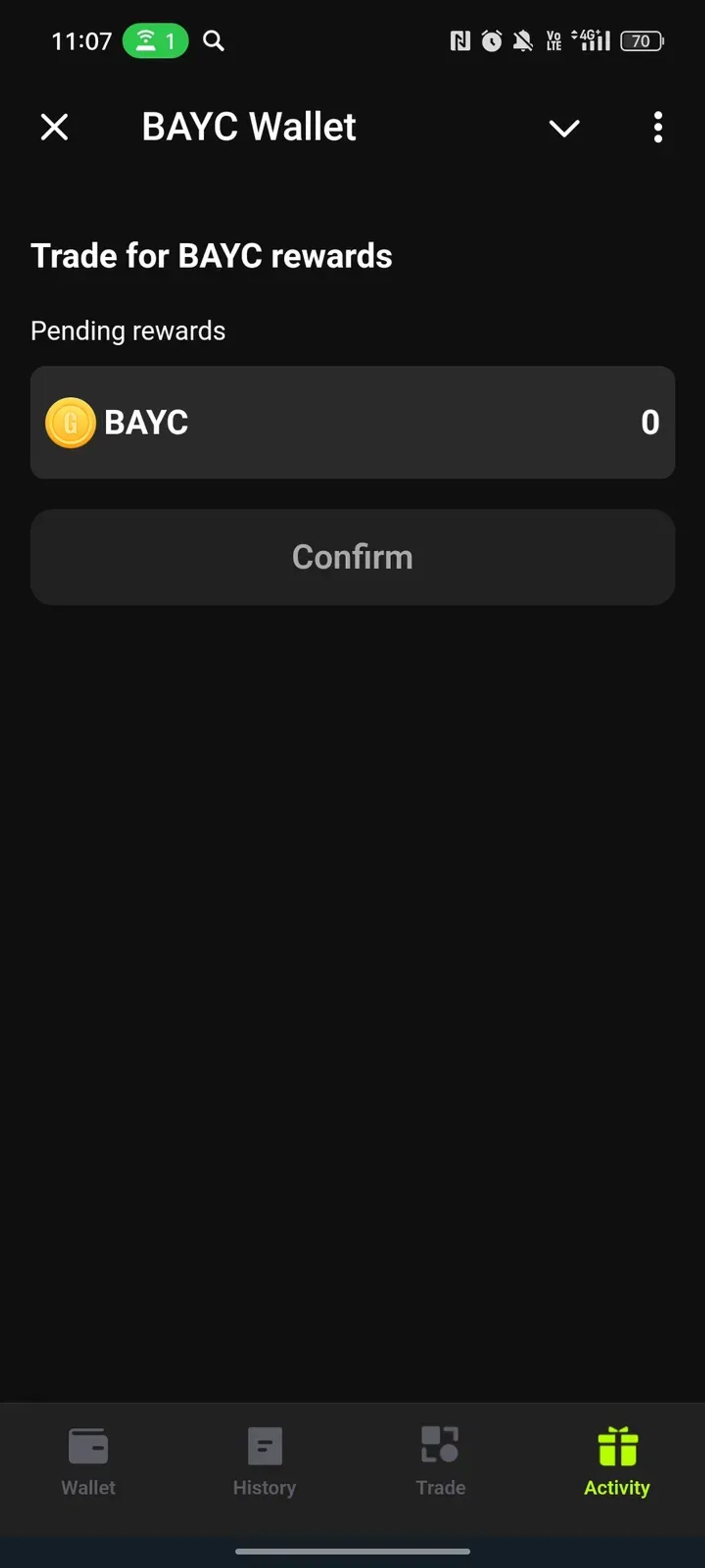 BAYC Wallet в Телеграм — скриншот 4