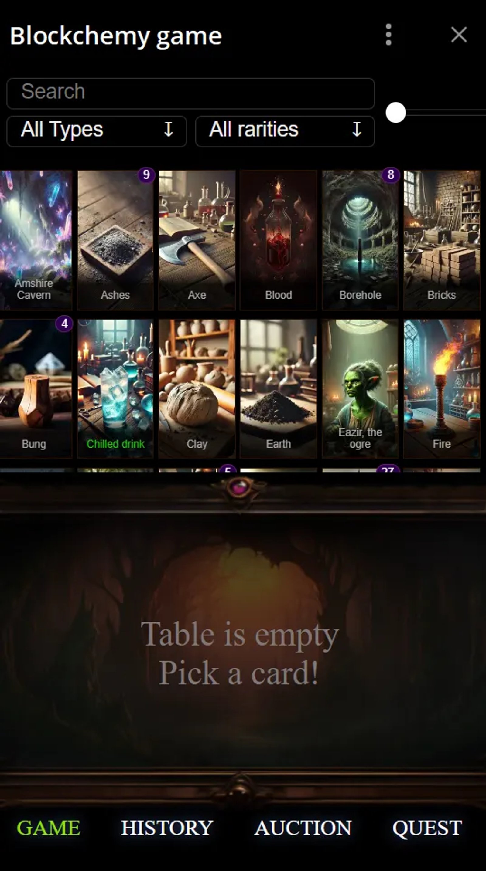 Blockchemy game в Телеграм — скриншот 3
