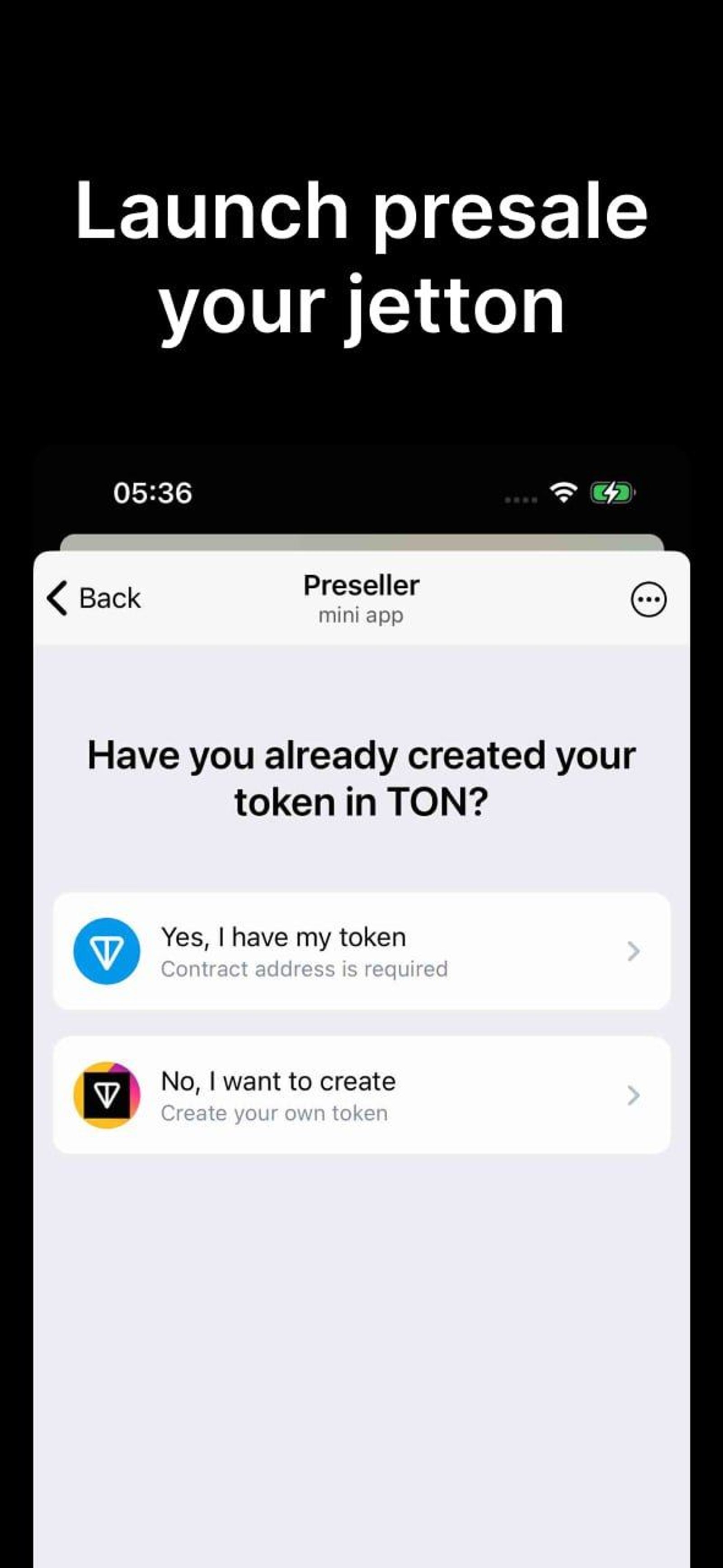 Preseller Telegram Screenshot 1