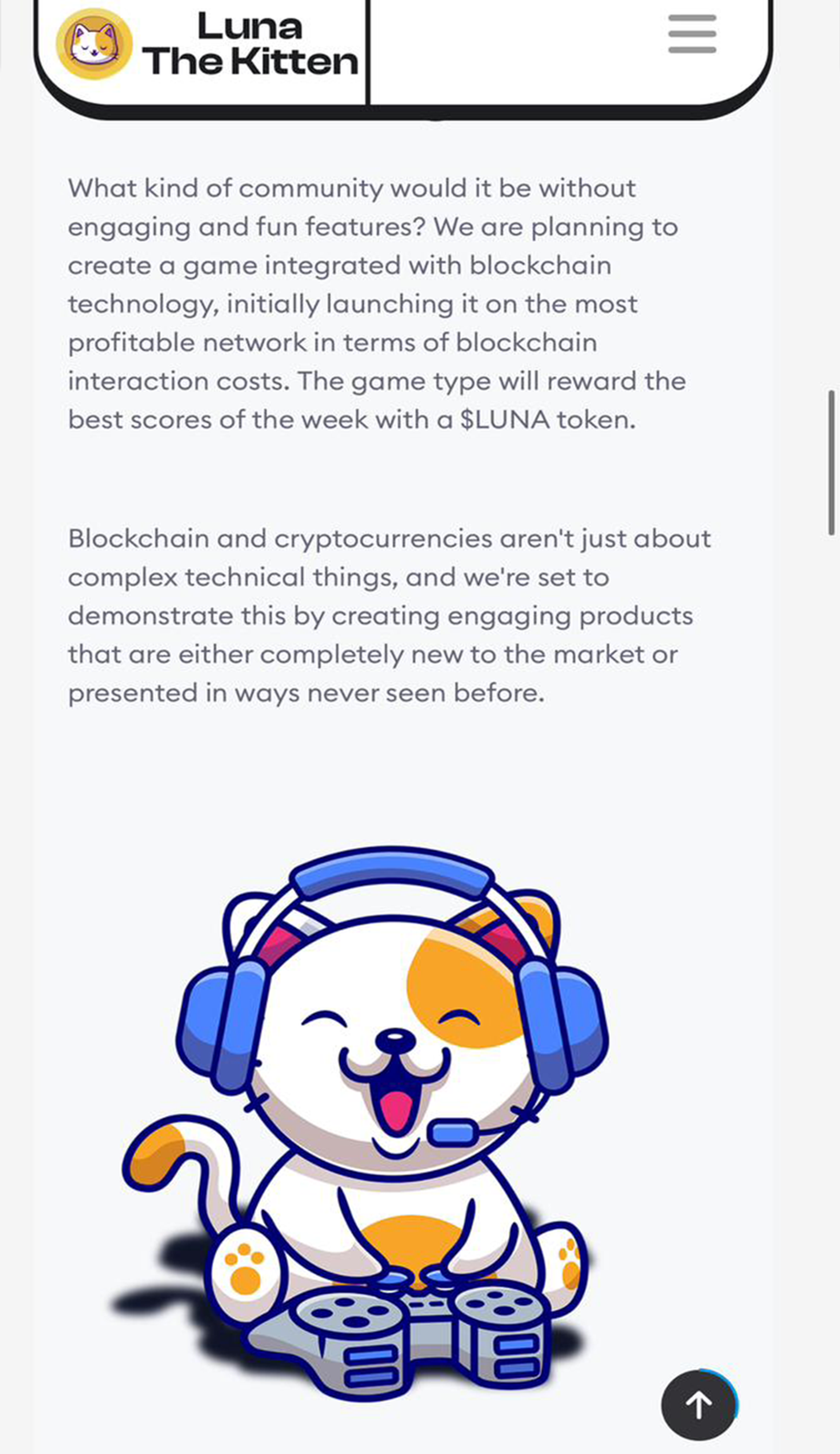 Luna The Kitten в Телеграм — скриншот 6