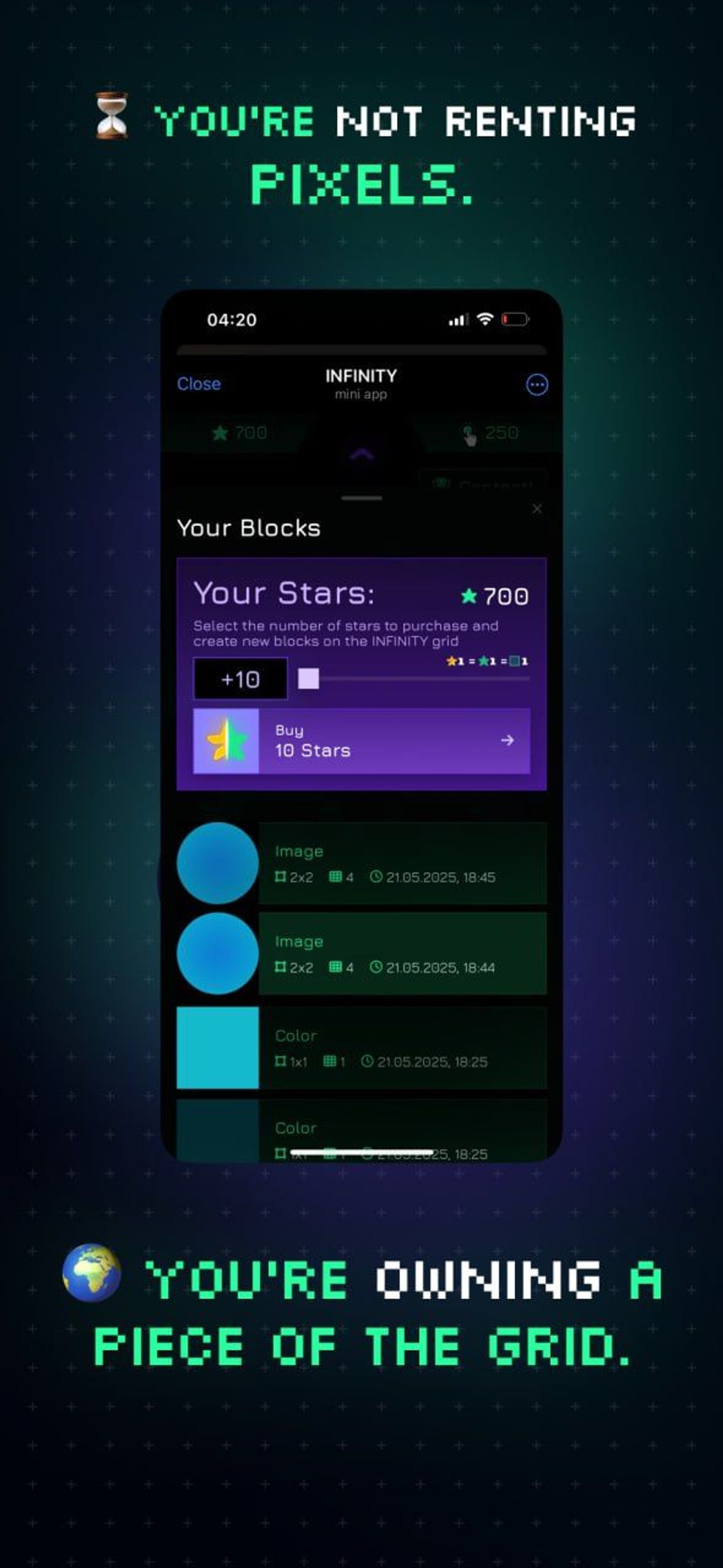 INFINITY Telegram Screenshot 4