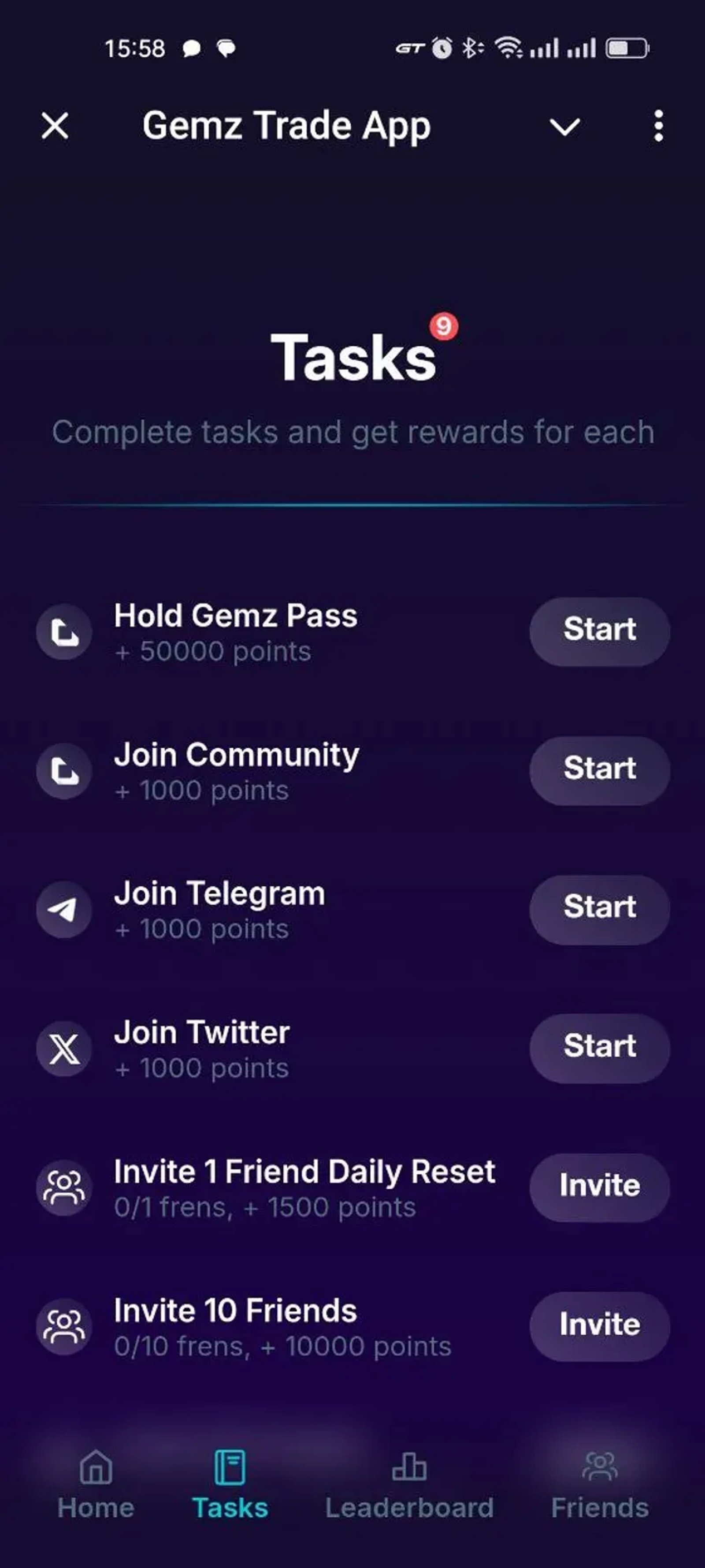 Gemz Trade App в Телеграм — скриншот 1